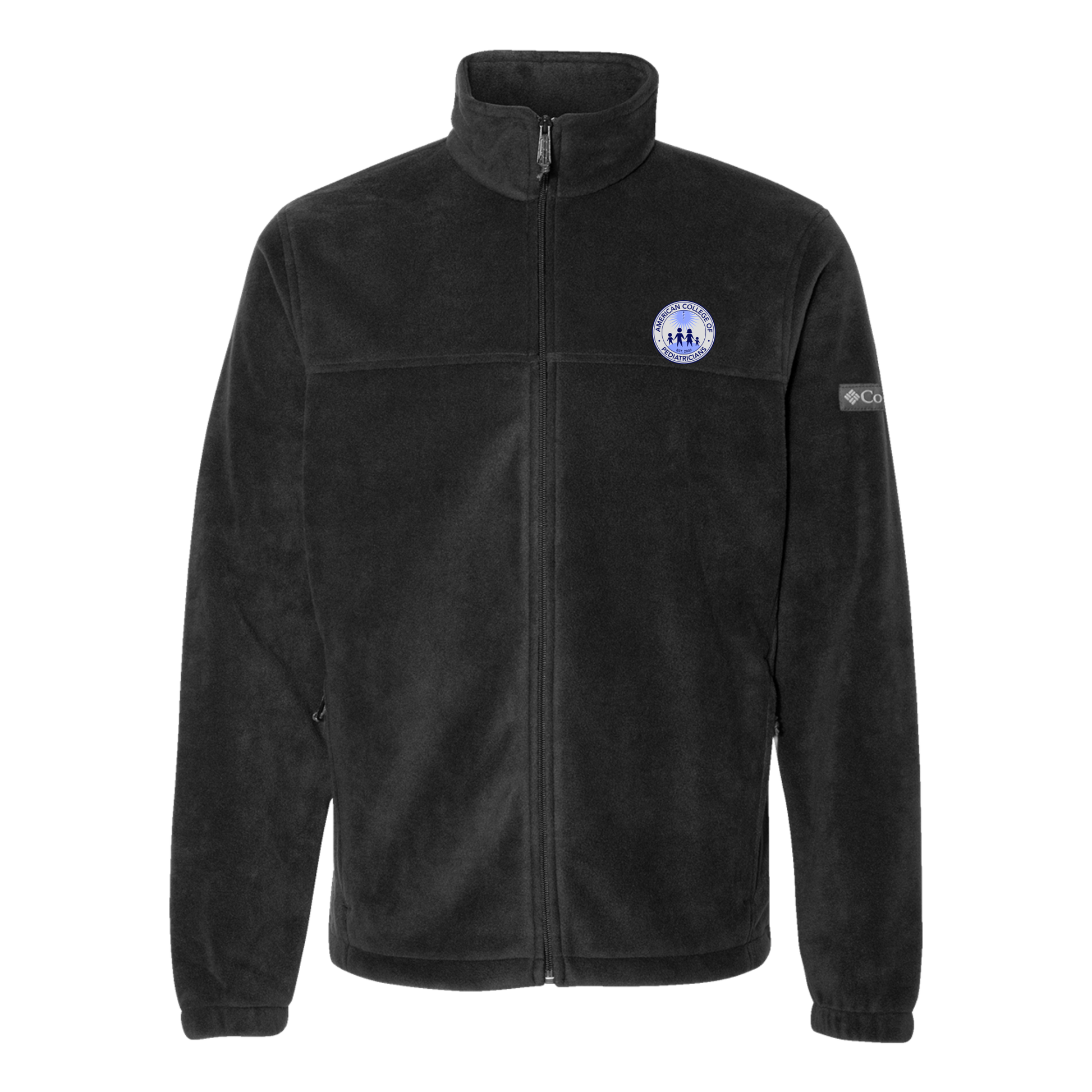 acpeds-columbia-mens-fleece-jacket-embroidery-leftchest-212478-black-flat-front