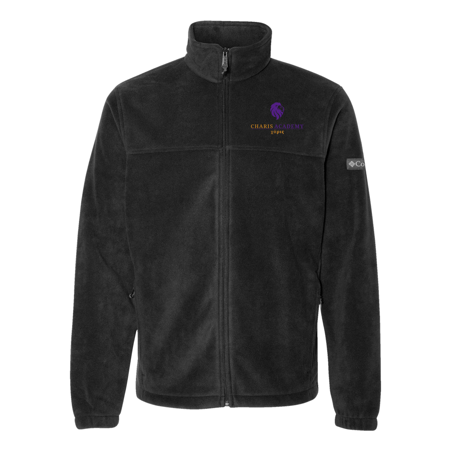 cahazleton-columbia-mens-fleece-jacket-embroidery-leftchest-212478-black-flat-front