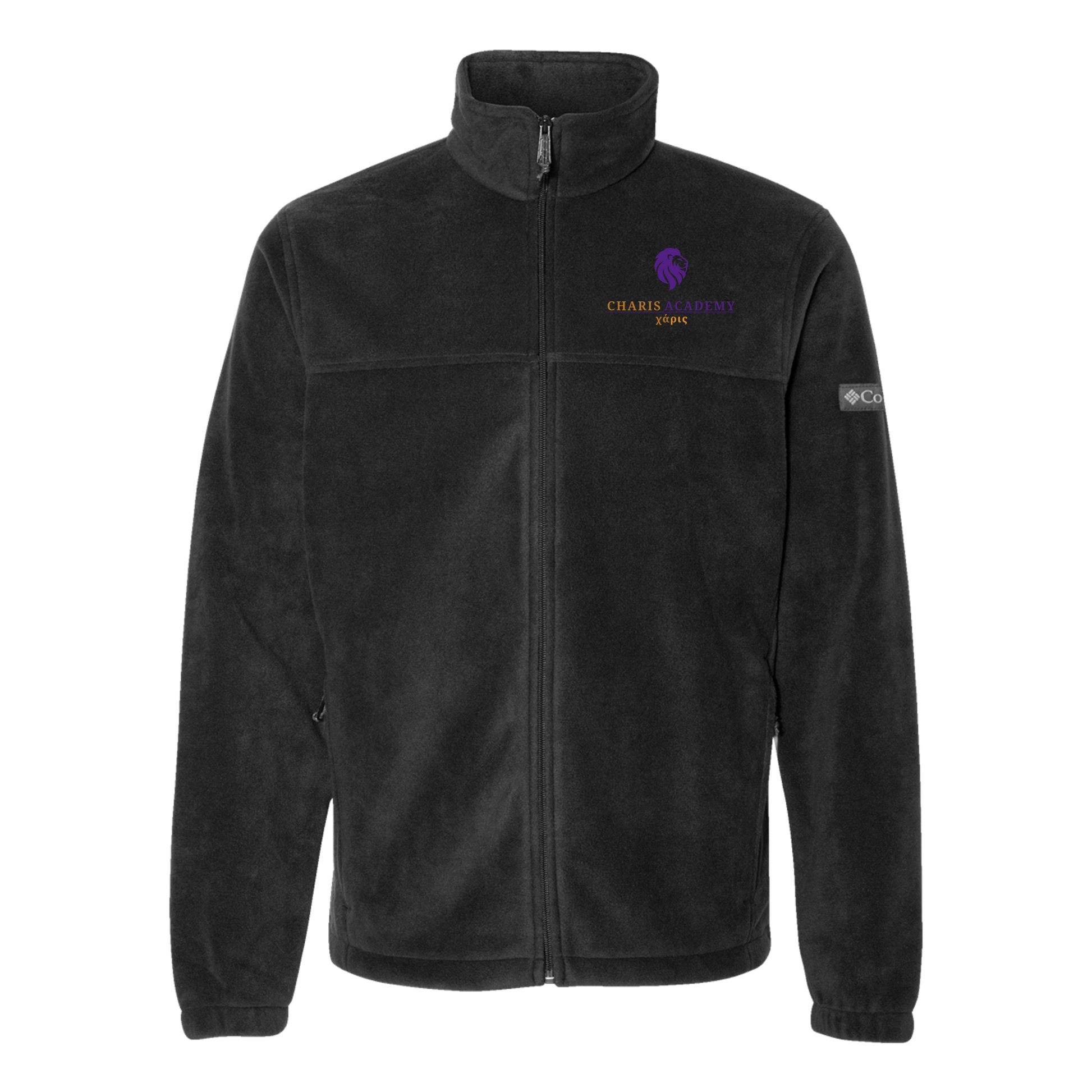 cahazleton-columbia-mens-fleece-jacket-embroidery-leftchest-212478-black-flat-front
