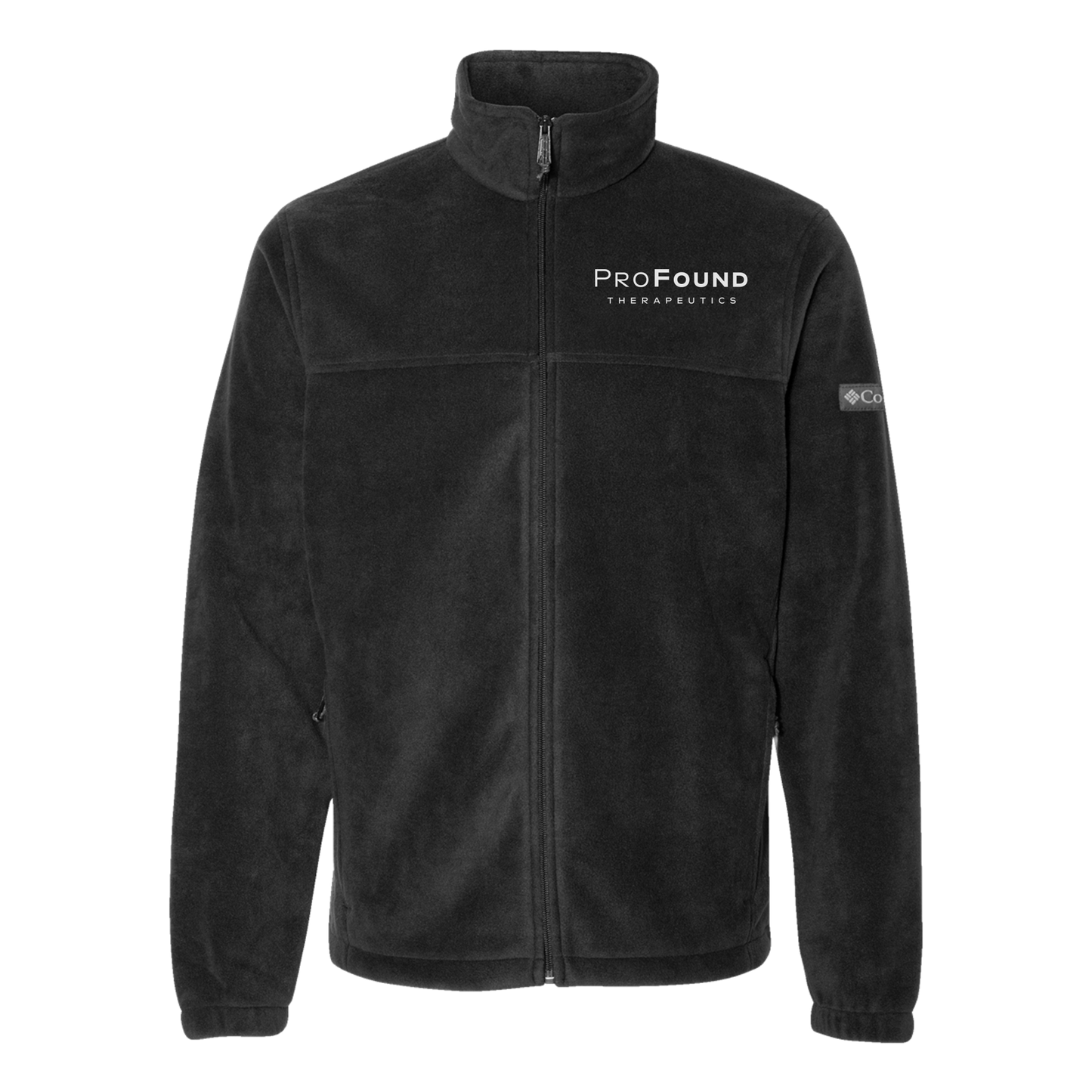 profoundtx-columbia-mens-fleece-jacket-embroidery-leftchest-212478-black-flat-front