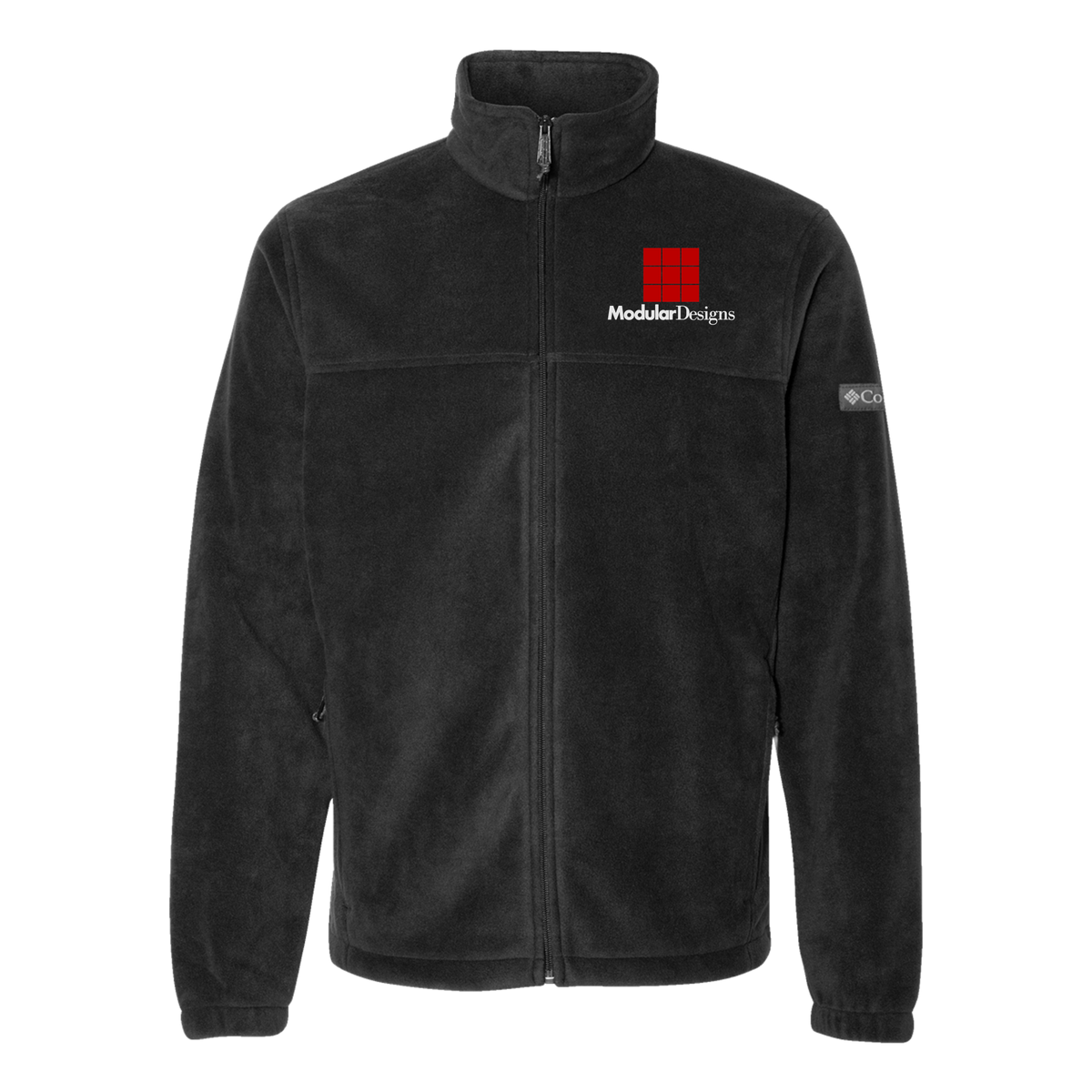 modulardesignsflooring-columbia-mens-fleece-jacket-embroidery-leftchest-212478-black-flat-front