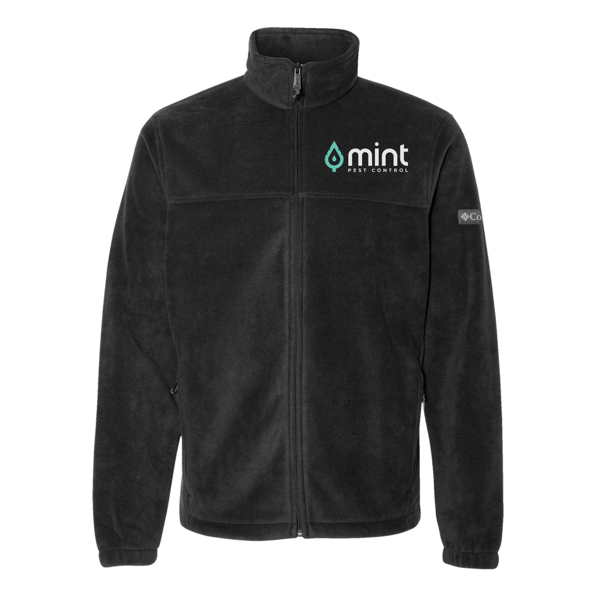 mintpest-columbia-mens-fleece-jacket-embroidery-leftchest-212478-black-flat-front