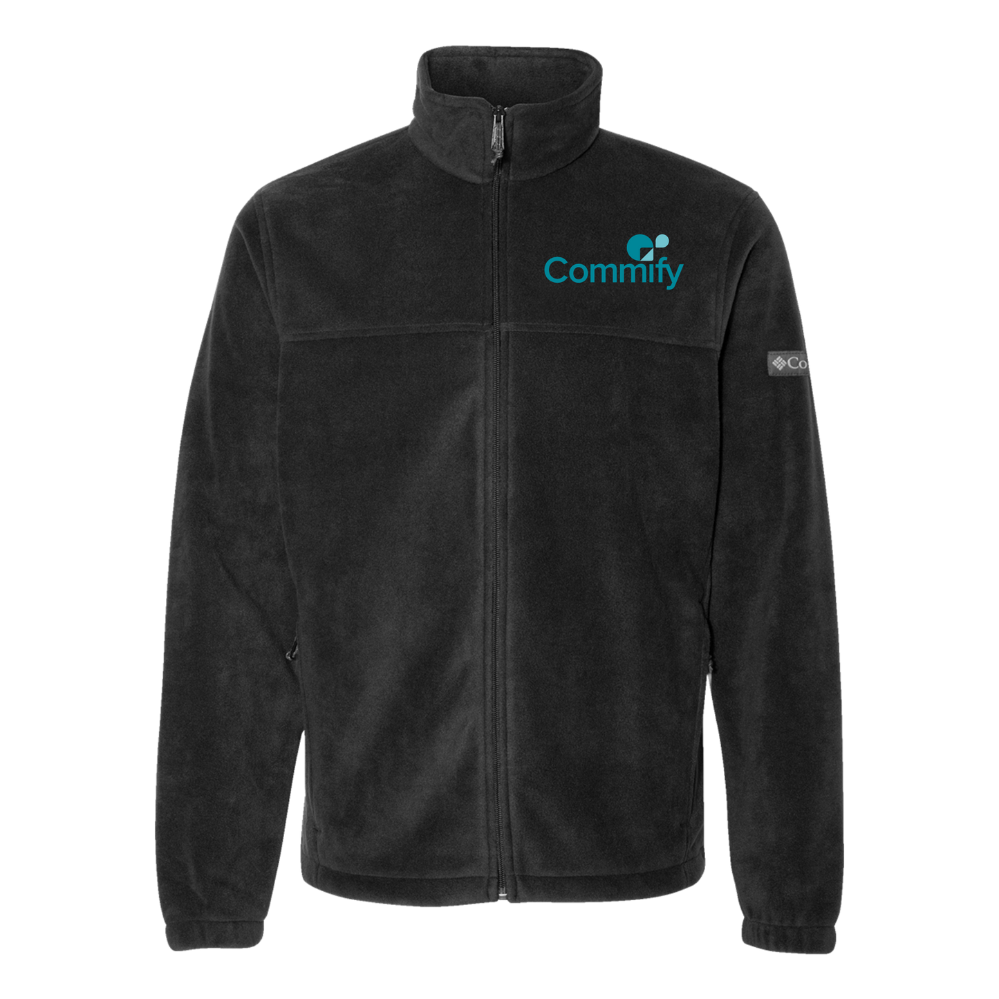 commify-columbia-mens-fleece-jacket-embroidery-leftchest-212478-black-flat-front