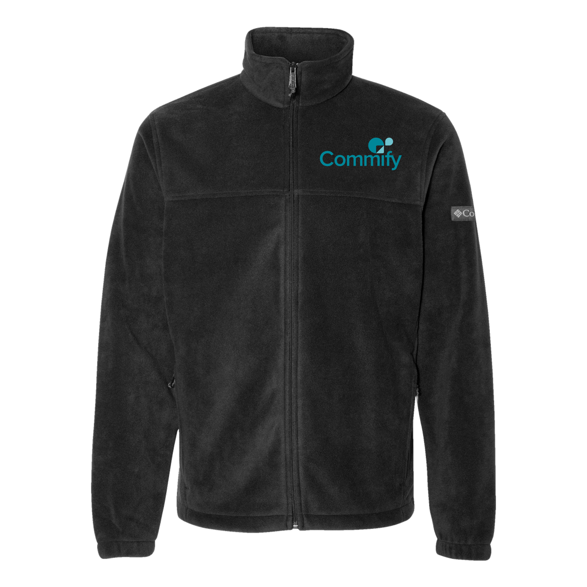 commify-columbia-mens-fleece-jacket-embroidery-leftchest-212478-black-flat-front