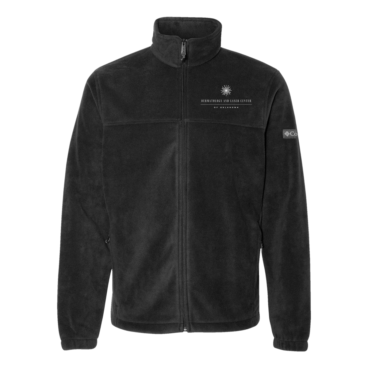 dermatologylaserok-columbia-mens-fleece-jacket-embroidery-leftchest-212478-black-flat-front