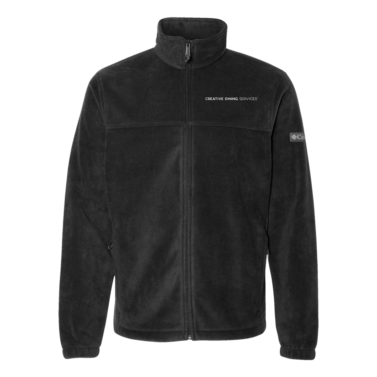 creativedining-columbia-mens-fleece-jacket-embroidery-leftchest-212478-black-flat-front
