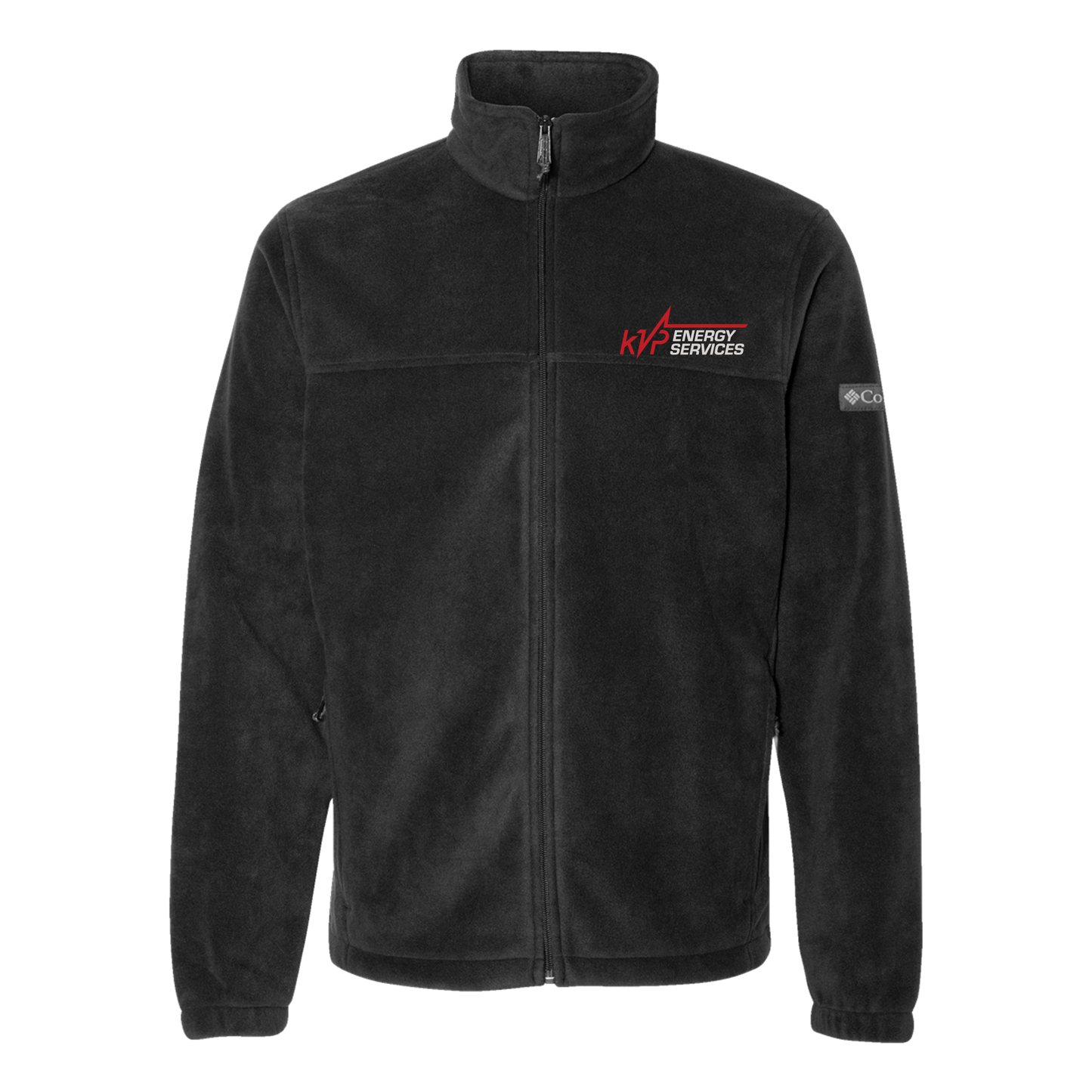kvpenergy-columbia-mens-fleece-jacket-embroidery-leftchest-212478-black-flat-front