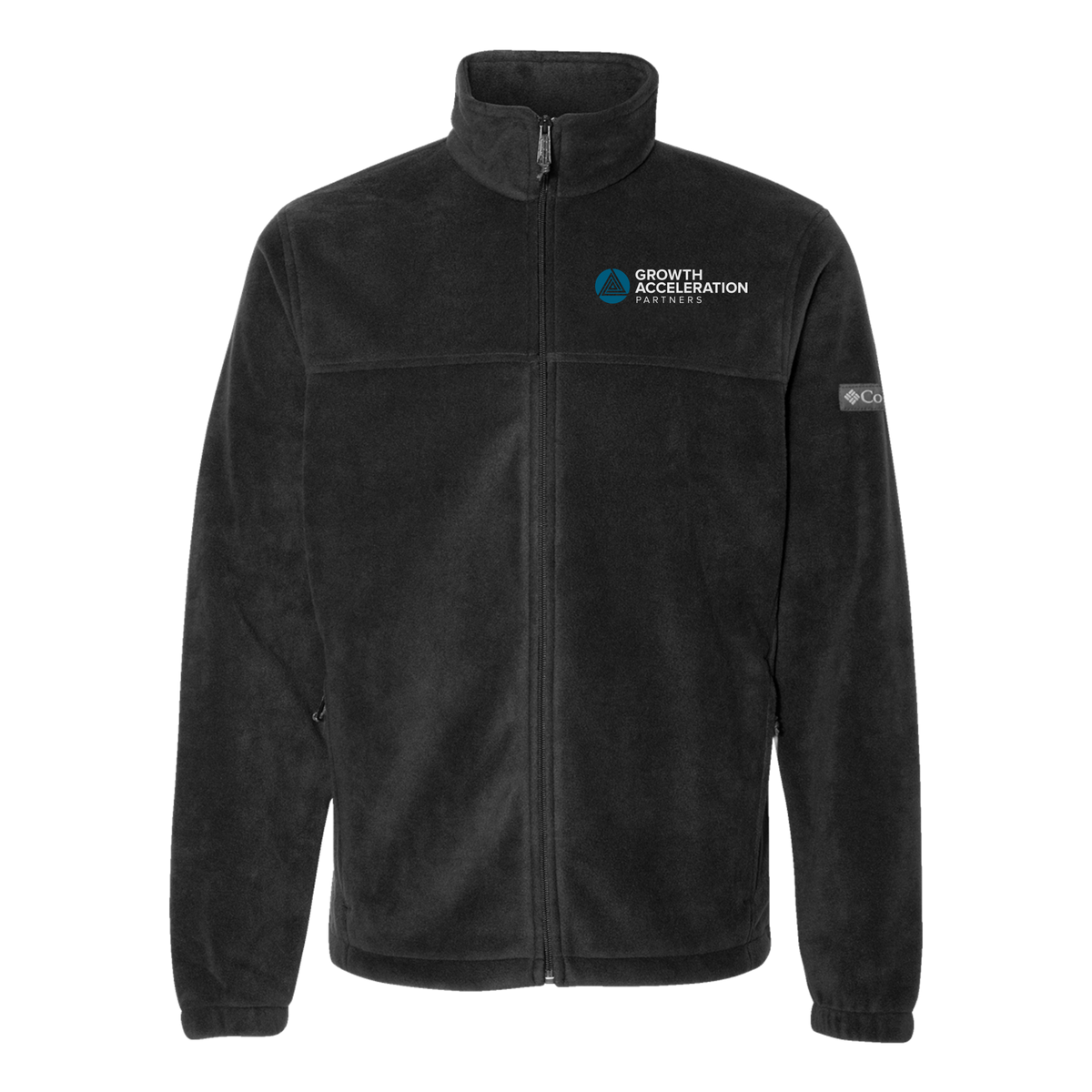 growthaccelerationpartners-columbia-mens-fleece-jacket-embroidery-leftchest-212478-black-flat-front