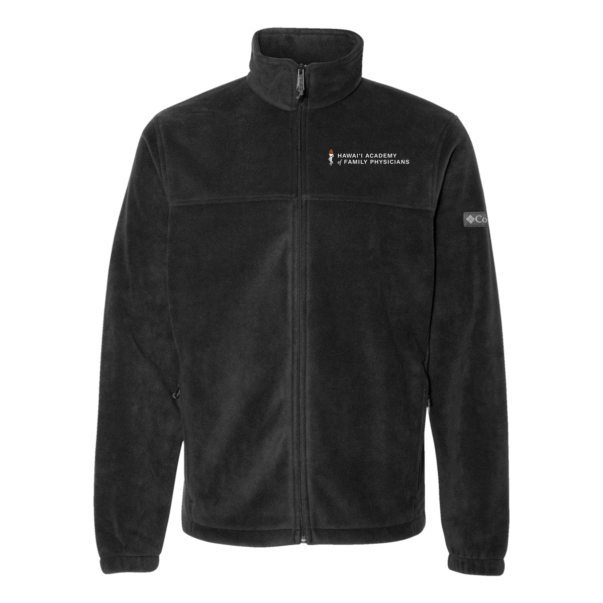 hafp-columbia-mens-fleece-jacket-embroidery-leftchest-212478-black-flat-front