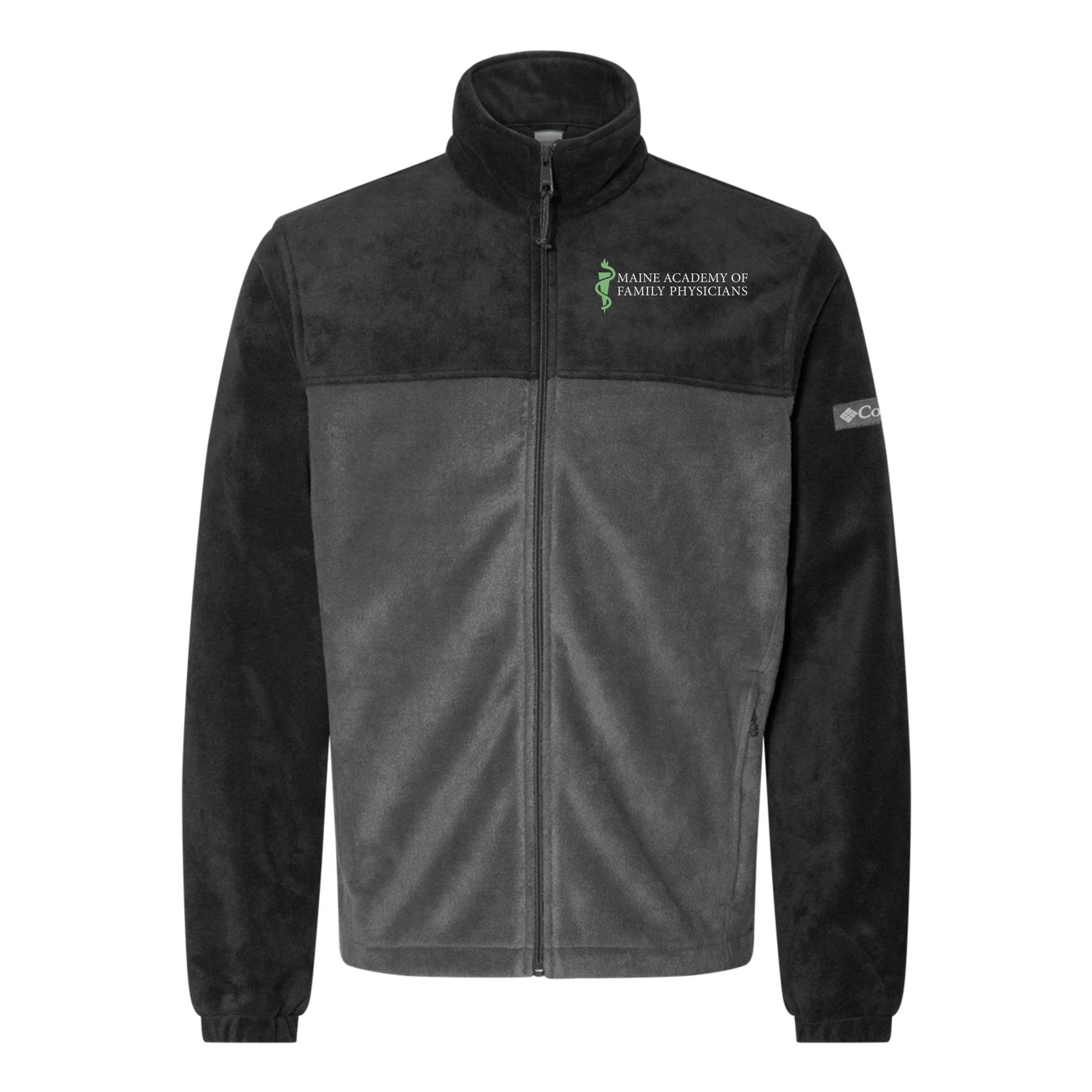 maineafp-columbia-mens-fleece-jacket-embroidery-leftchest-212478-blackgrill-flat-front