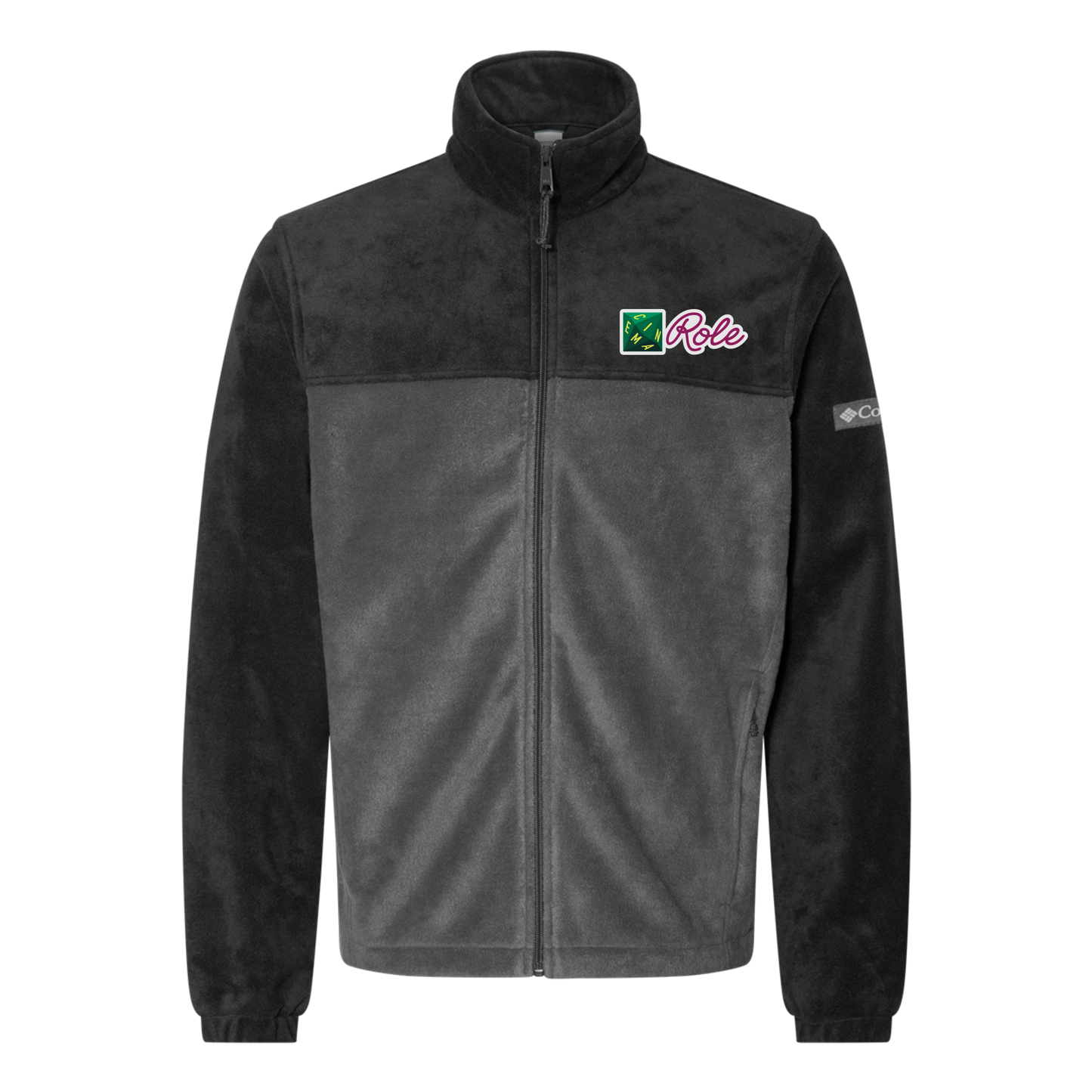 cinemarole-columbia-mens-fleece-jacket-embroidery-leftchest-212478-blackgrill-flat-front