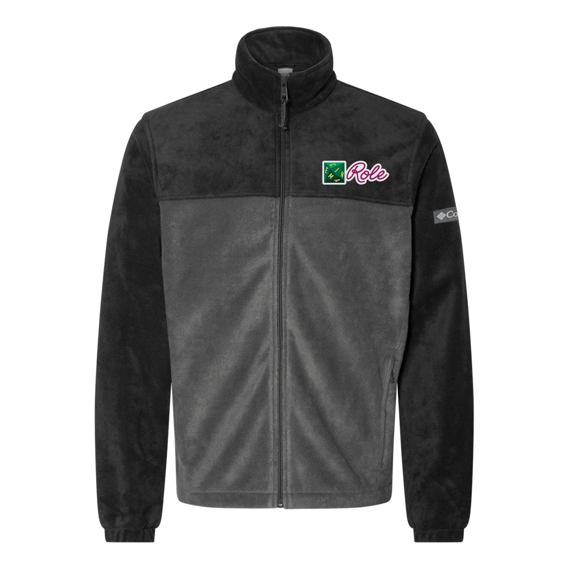 cinemarole-columbia-mens-fleece-jacket-embroidery-leftchest-212478-blackgrill-flat-front