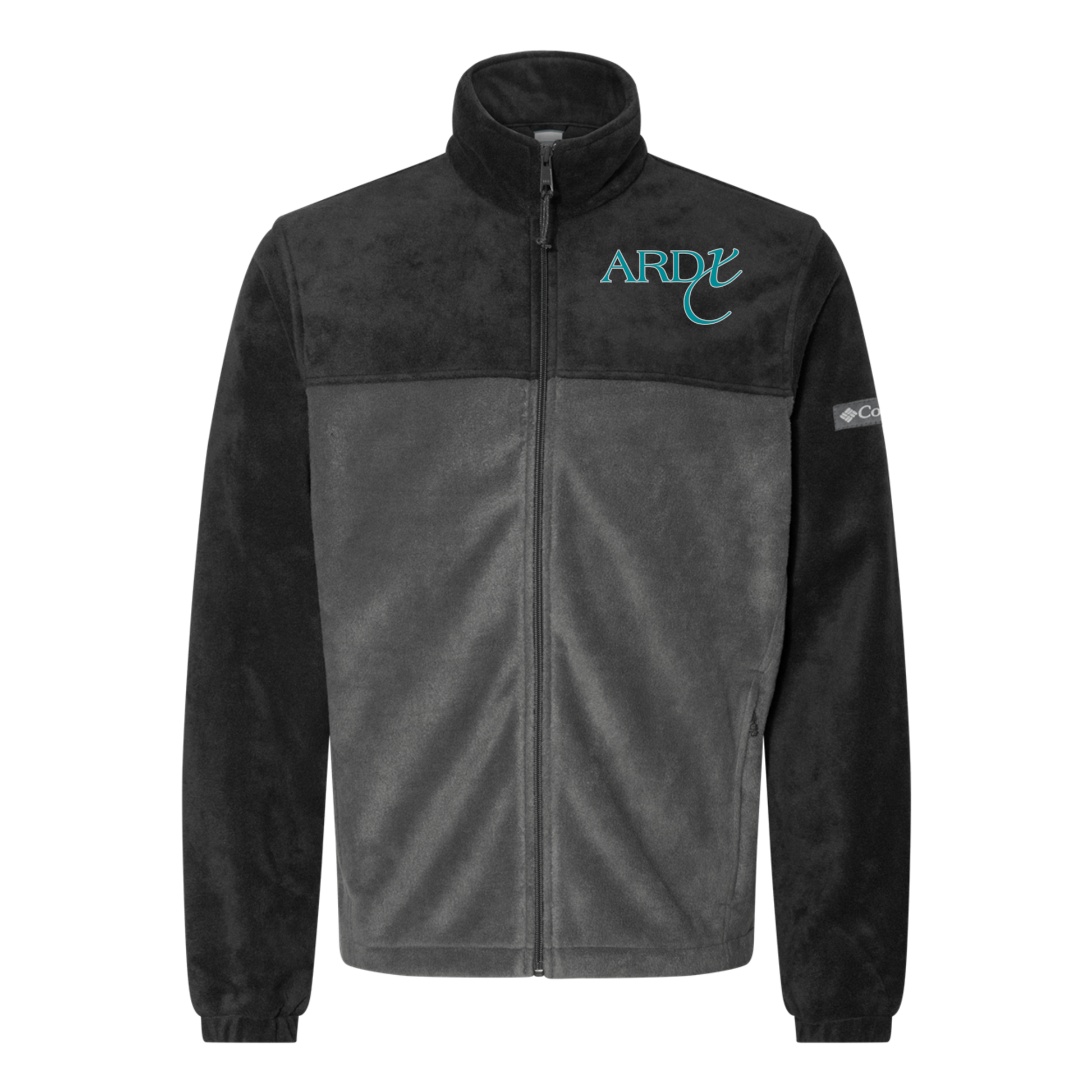 ardx-columbia-mens-fleece-jacket-embroidery-leftchest-212478-blackgrill-flat-front