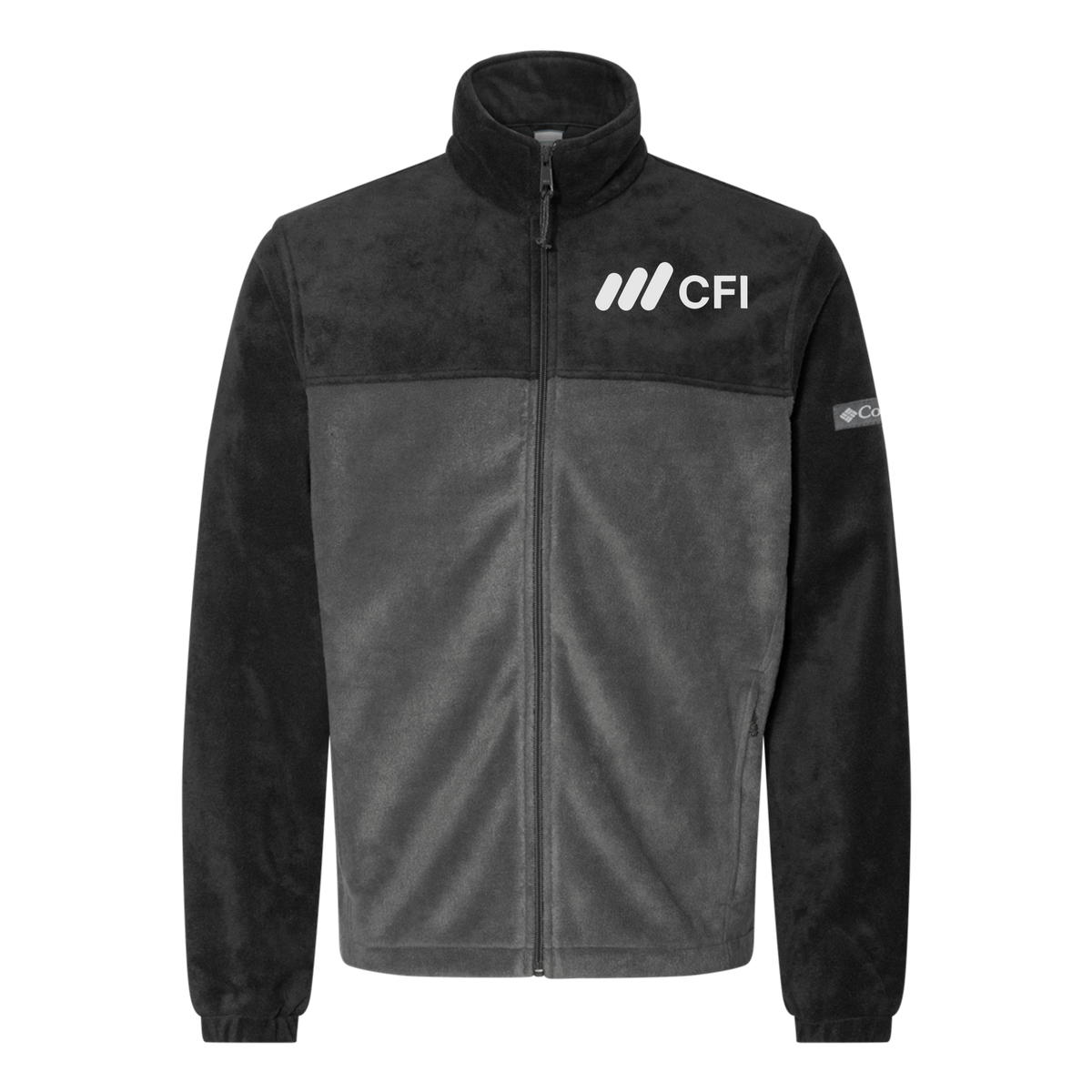 corporatefinanceinstitute-columbia-mens-fleece-jacket-embroidery-leftchest-212478-blackgrill-flat-front