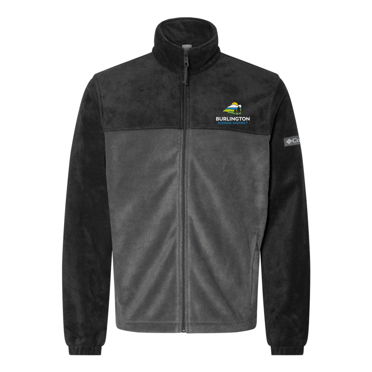 bsdvt-columbia-mens-fleece-jacket-embroidery-leftchest-212478-blackgrill-flat-front