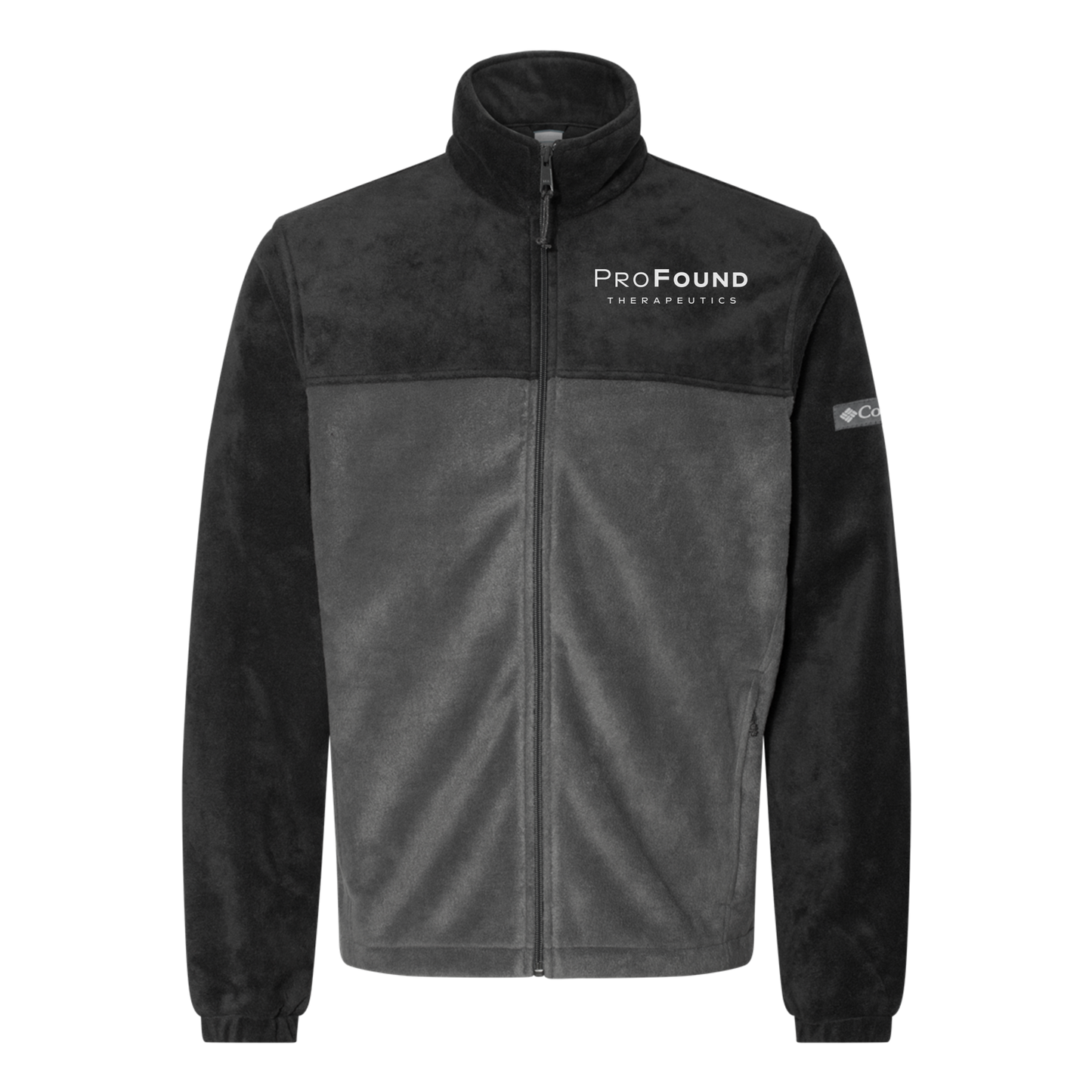 profoundtx-columbia-mens-fleece-jacket-embroidery-leftchest-212478-blackgrill-flat-front