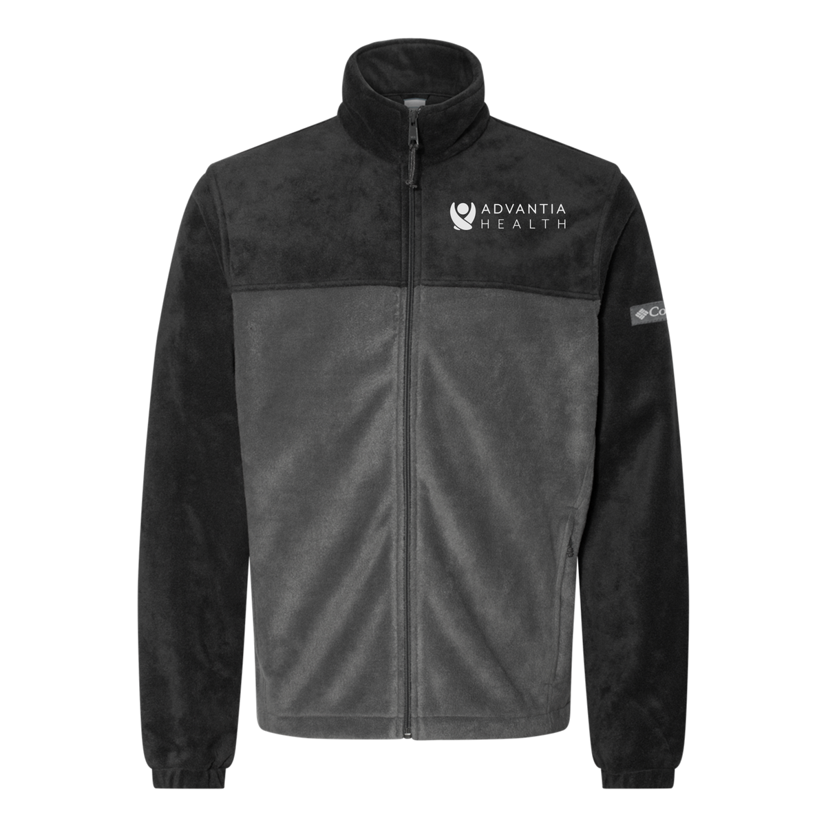 advantiahealth-columbia-mens-fleece-jacket-embroidery-leftchest-212478-blackgrill-flat-front