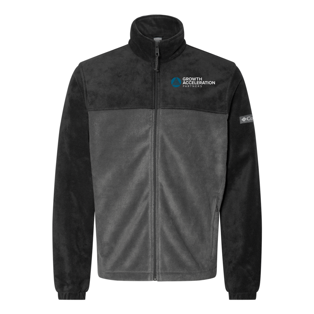 growthaccelerationpartners-columbia-mens-fleece-jacket-embroidery-leftchest-212478-blackgrill-flat-front