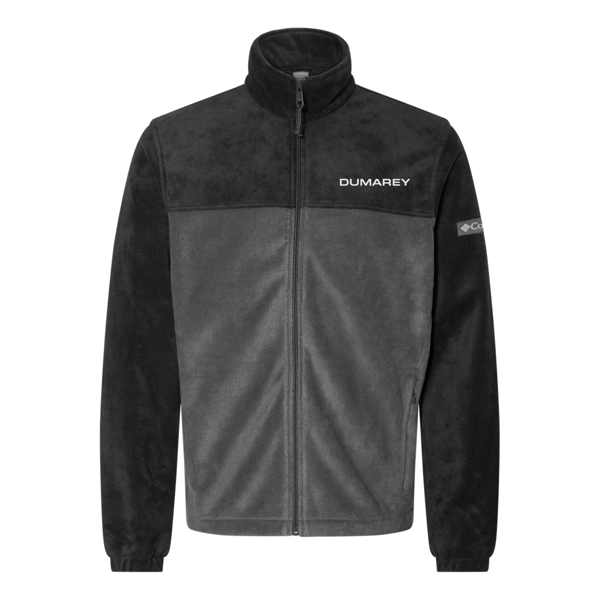 dumarey-columbia-mens-fleece-jacket-embroidery-leftchest-212478-blackgrill-flat-front
