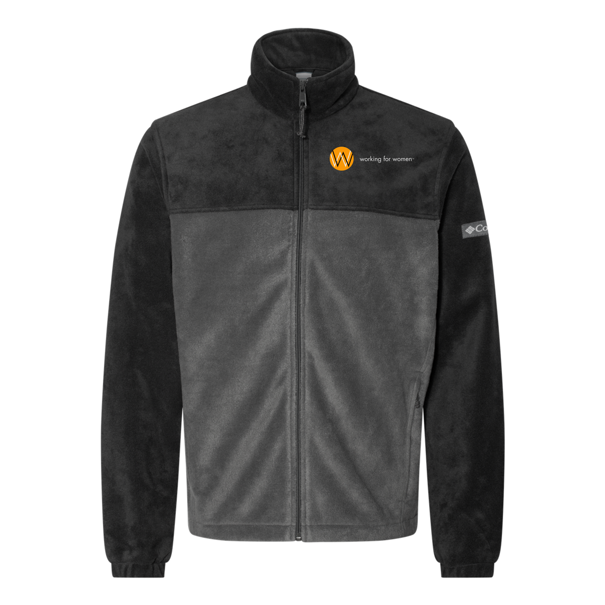 workingforwomen-columbia-mens-fleece-jacket-embroidery-leftchest-212478-blackgrill-flat-front