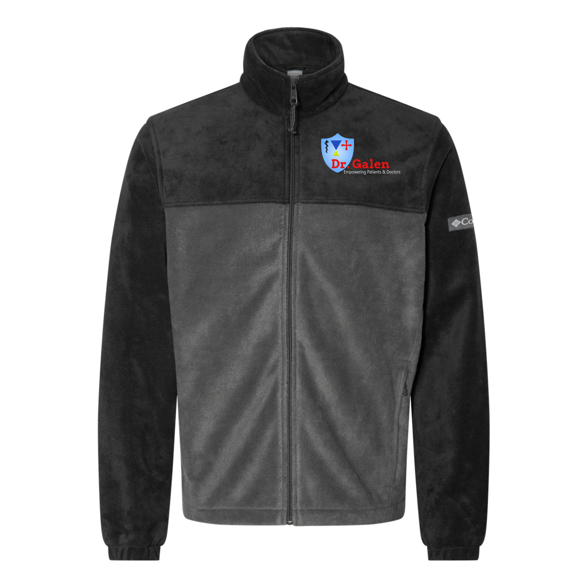 drgalen-columbia-mens-fleece-jacket-embroidery-leftchest-212478-blackgrill-flat-front