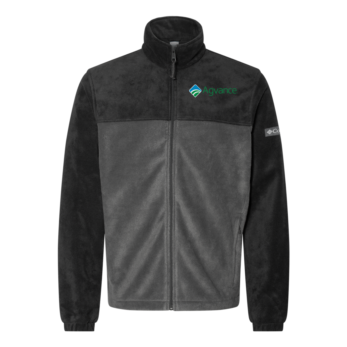 agvance-columbia-mens-fleece-jacket-embroidery-leftchest-212478-blackgrill-flat-front
