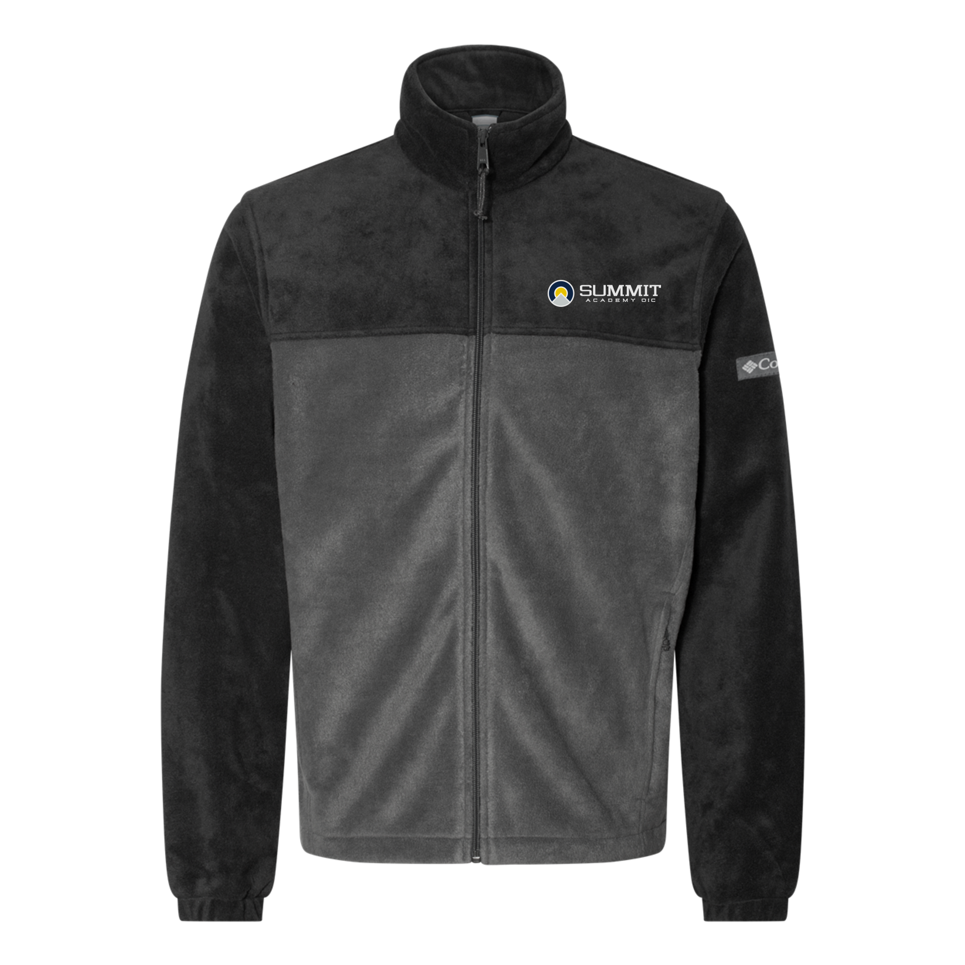 saoic-columbia-mens-fleece-jacket-embroidery-leftchest-212478-blackgrill-flat-front