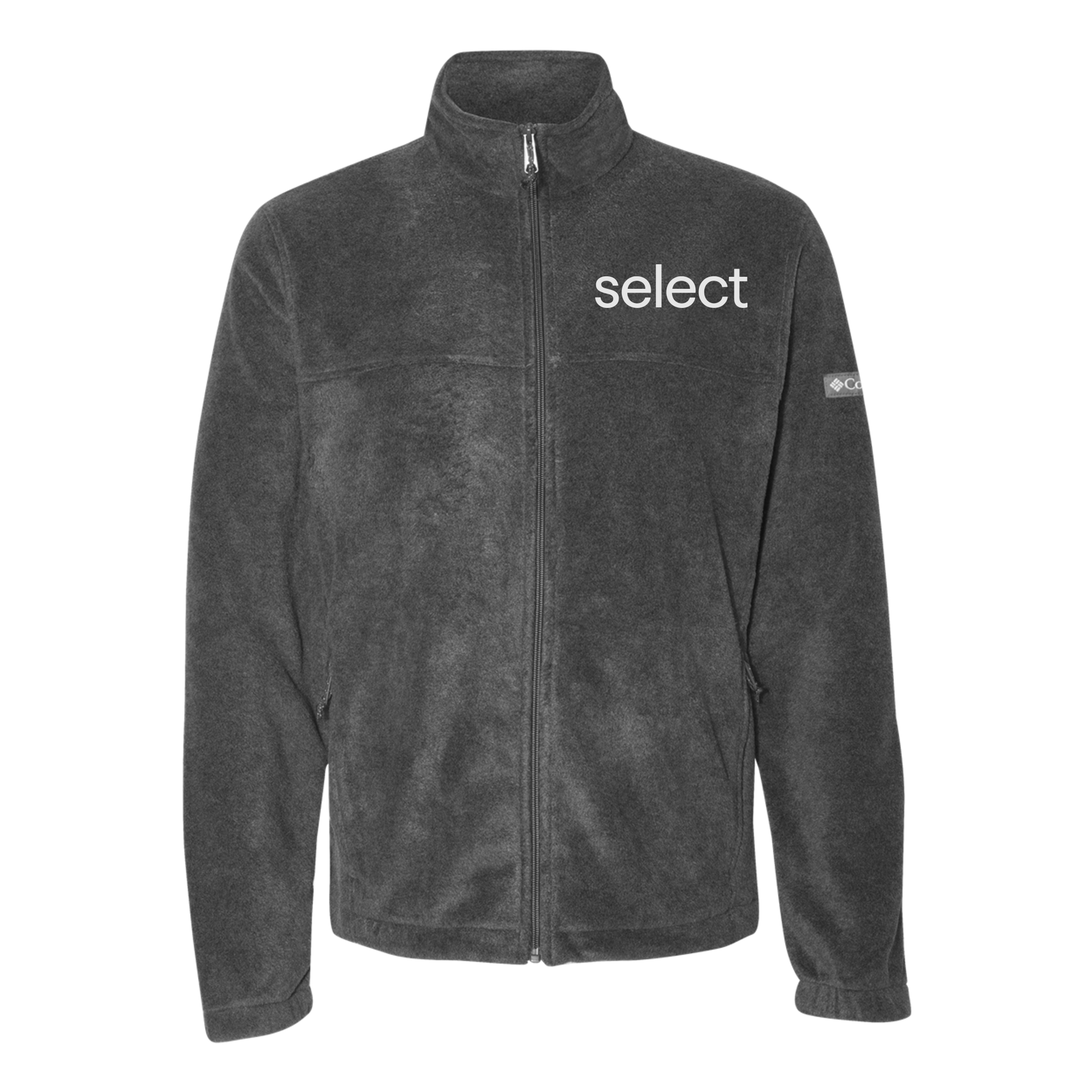 meetselect-columbia-mens-fleece-jacket-embroidery-leftchest-212478-charcoalheather-flat-front