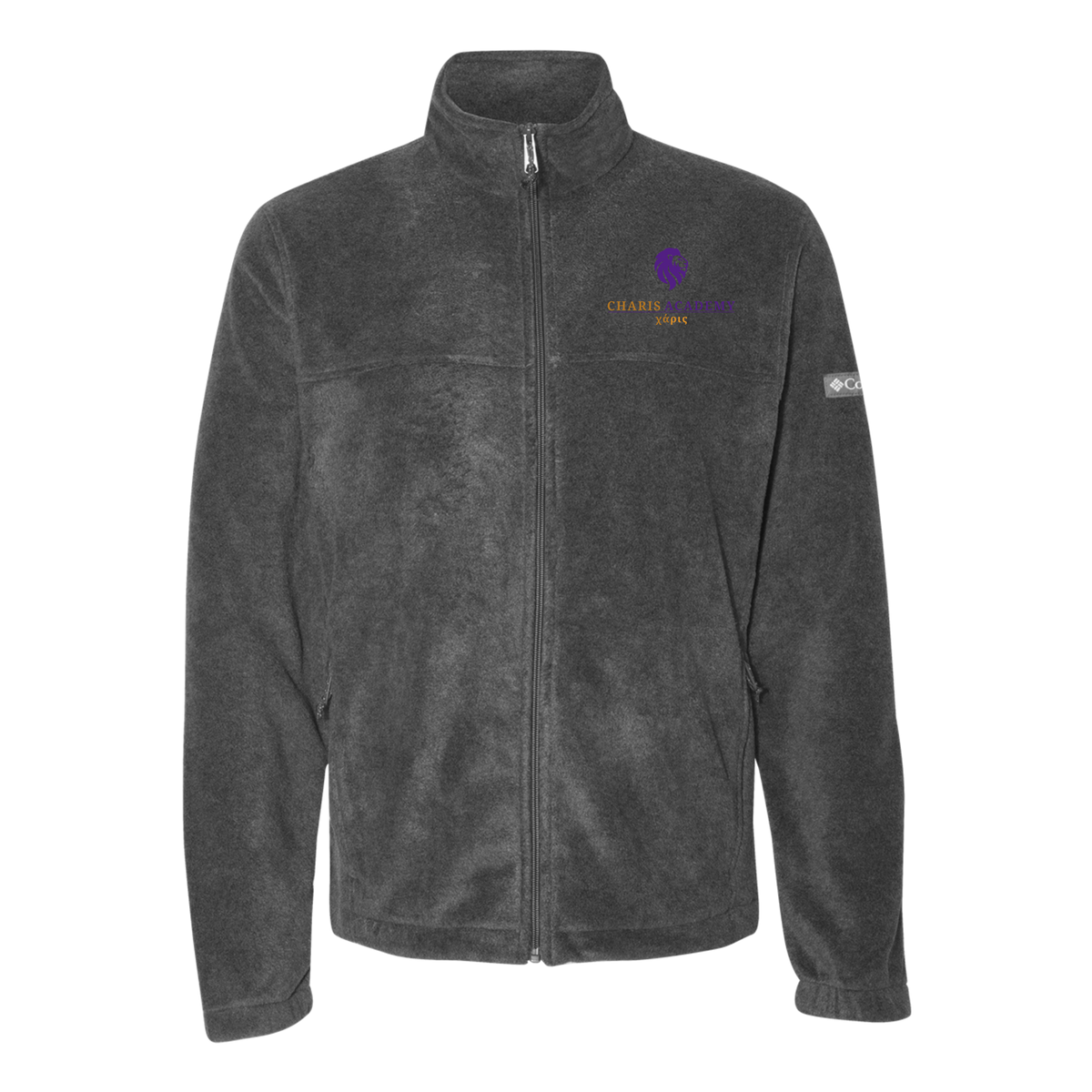 cahazleton-columbia-mens-fleece-jacket-embroidery-leftchest-212478-charcoalheather-flat-front