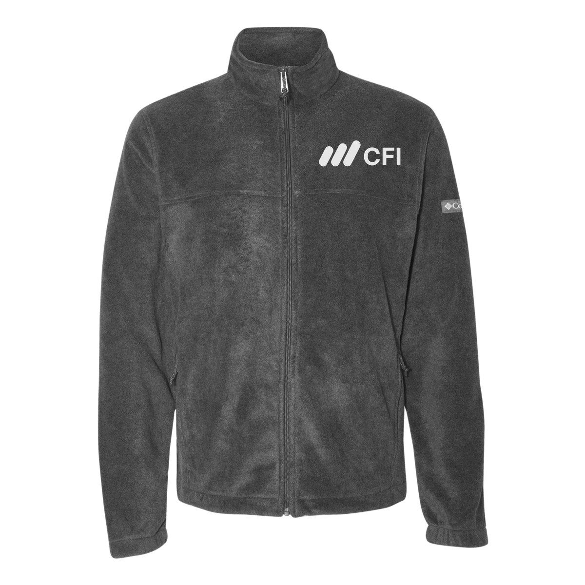 corporatefinanceinstitute-columbia-mens-fleece-jacket-embroidery-leftchest-212478-charcoalheather-flat-front
