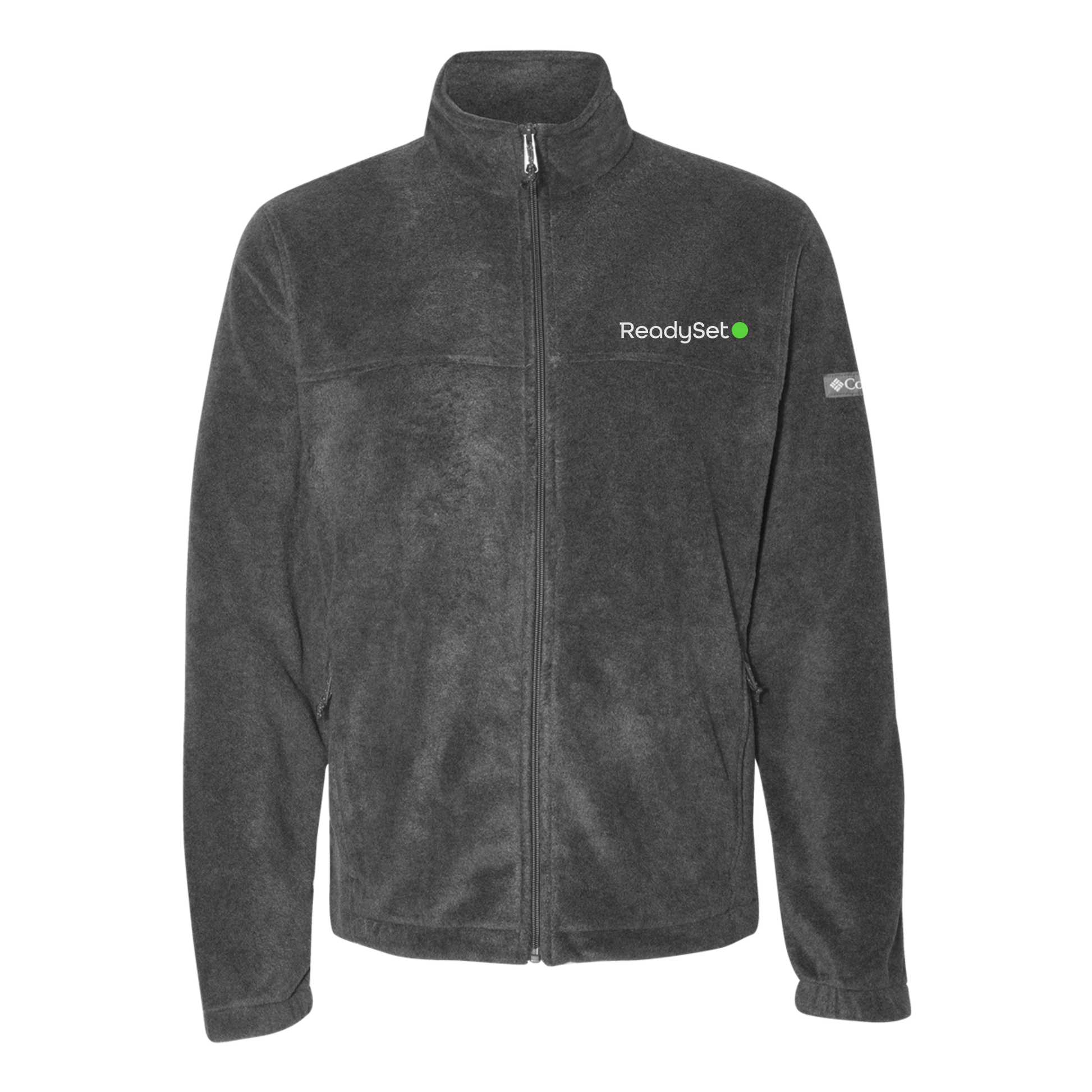 readysetsurgical-columbia-mens-fleece-jacket-embroidery-leftchest-212478-charcoalheather-flat-front