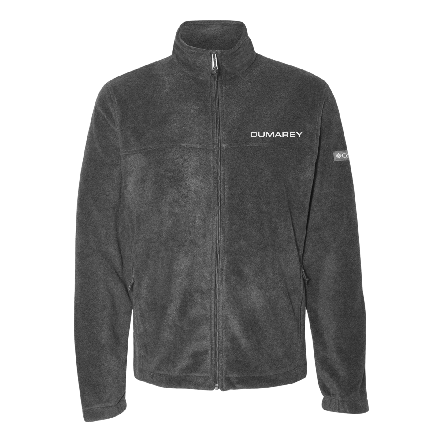 dumarey-columbia-mens-fleece-jacket-embroidery-leftchest-212478-charcoalheather-flat-front