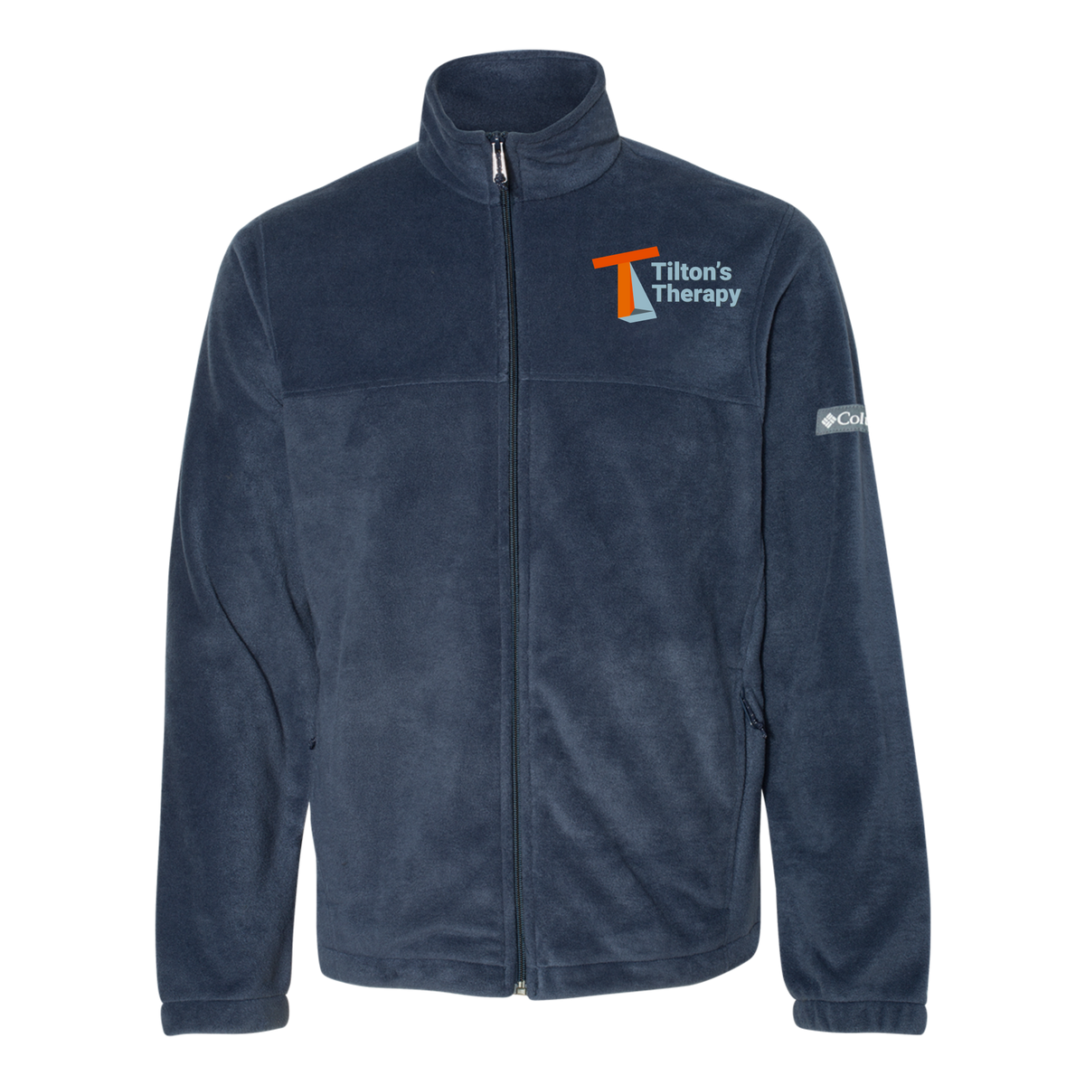 tiltonstherapy-columbia-mens-fleece-jacket-embroidery-leftchest-212478-collegiatenavy-flat-front