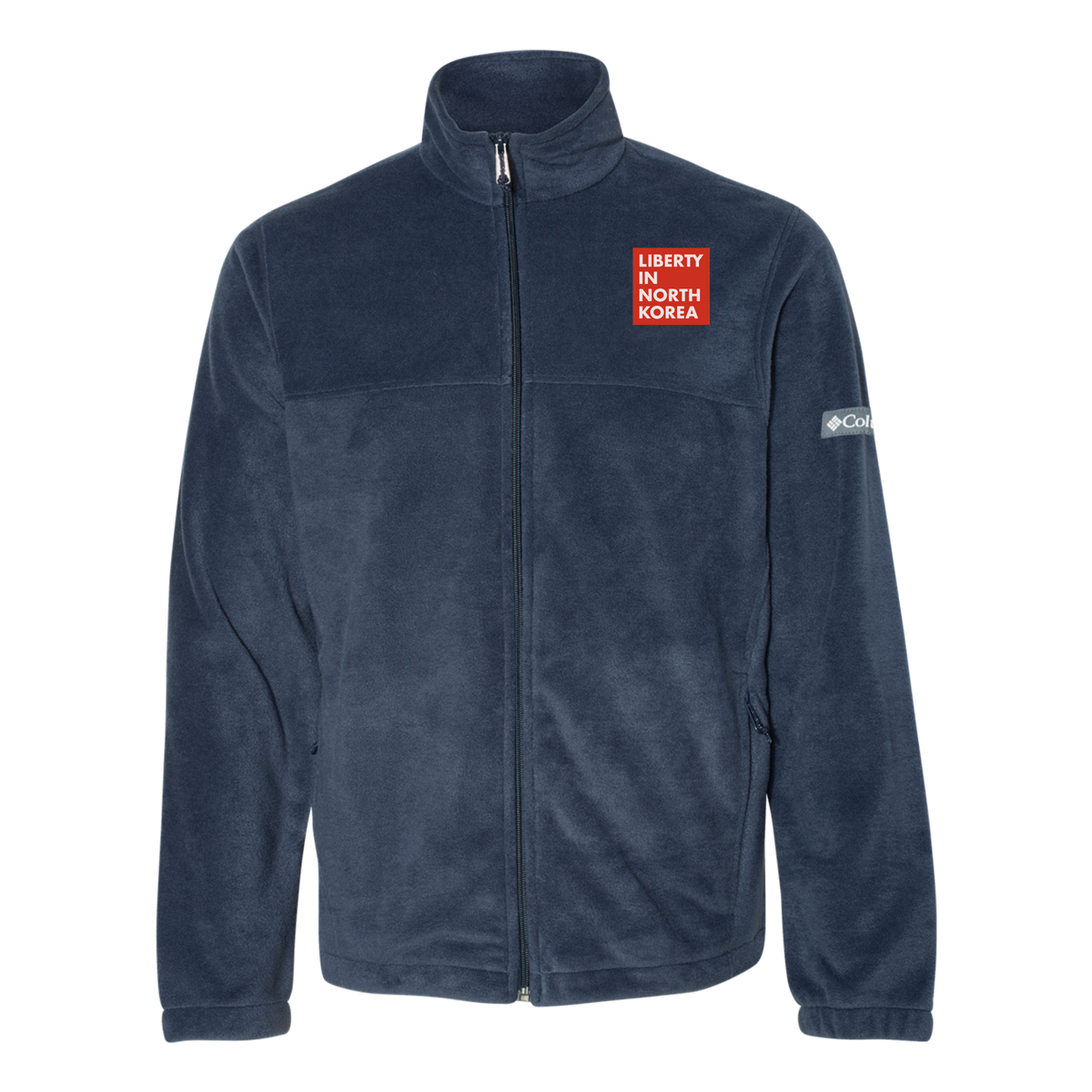 libertyinnorthkorea-columbia-mens-fleece-jacket-embroidery-leftchest-212478-collegiatenavy-flat-front