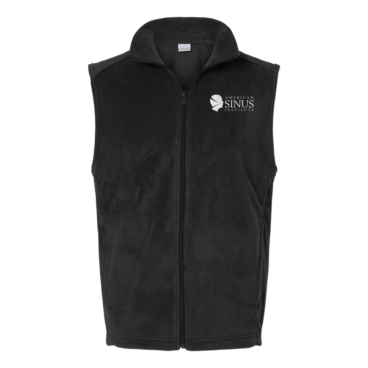 americansinus-columbia-mens-fleece-vest-embroidery-leftchest-212488-black-flat-front
