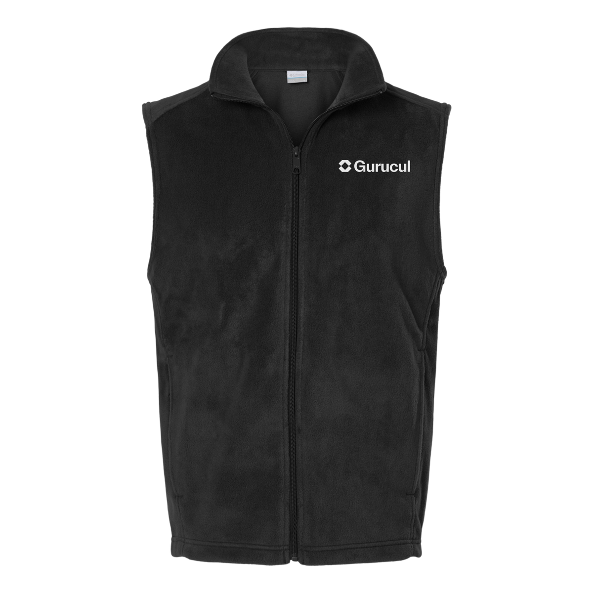 gurucul-columbia-mens-fleece-vest-embroidery-leftchest-212488-black-flat-front