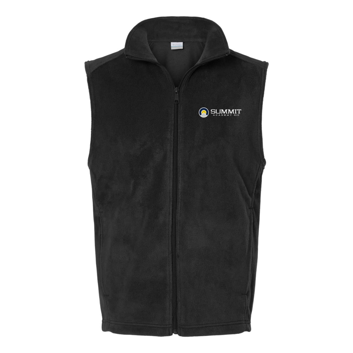 saoic-columbia-mens-fleece-vest-embroidery-leftchest-212488-black-flat-front