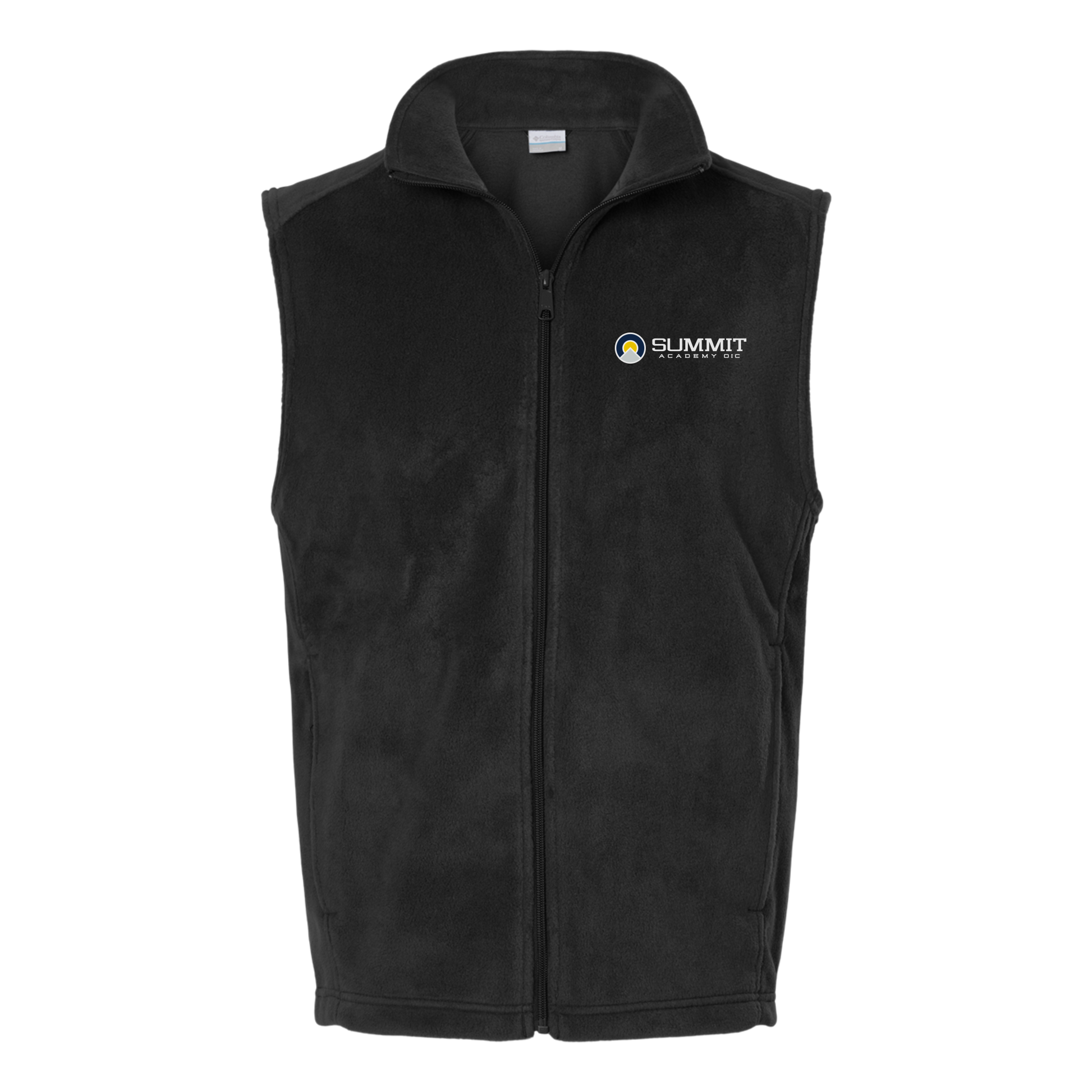 saoic-columbia-mens-fleece-vest-embroidery-leftchest-212488-black-flat-front