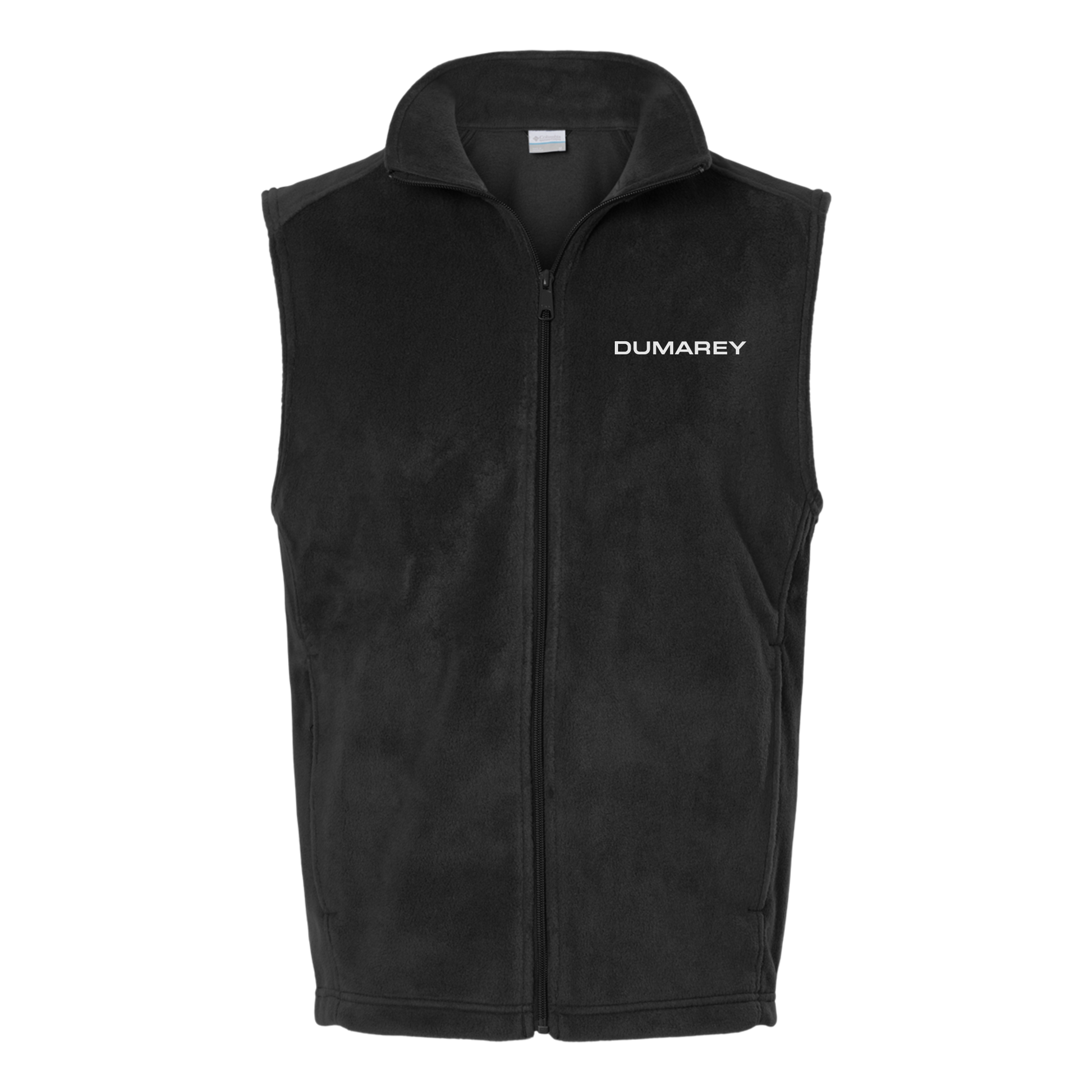 dumarey-columbia-mens-fleece-vest-embroidery-leftchest-212488-black-flat-front