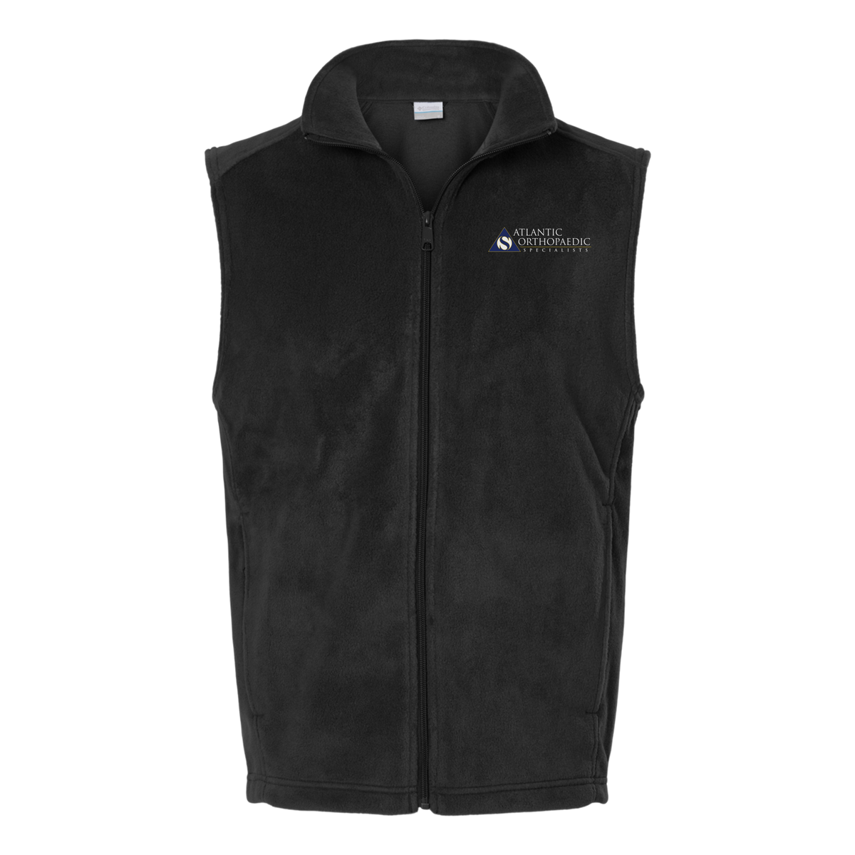 atlanticortho-columbia-mens-fleece-vest-embroidery-leftchest-212488-black-flat-front