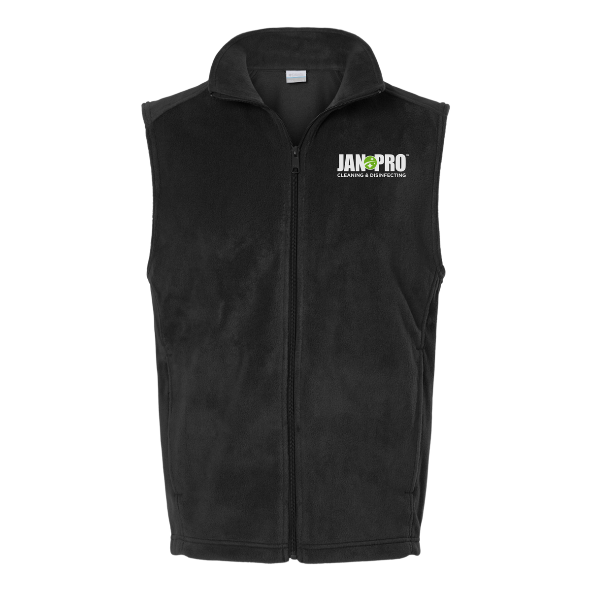 jan-pro-columbia-mens-fleece-vest-embroidery-leftchest-212488-black-flat-front