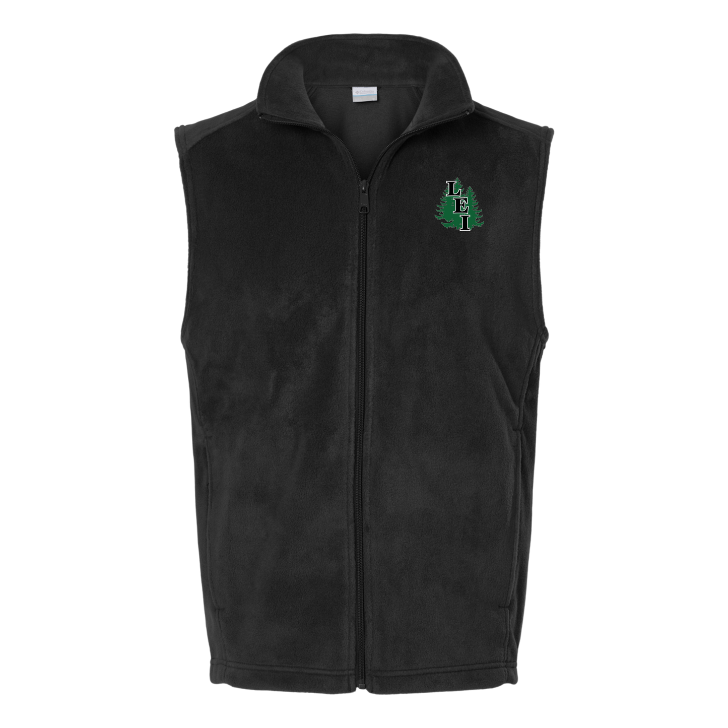 leisite-columbia-mens-fleece-vest-embroidery-leftchest-212488-black-flat-front