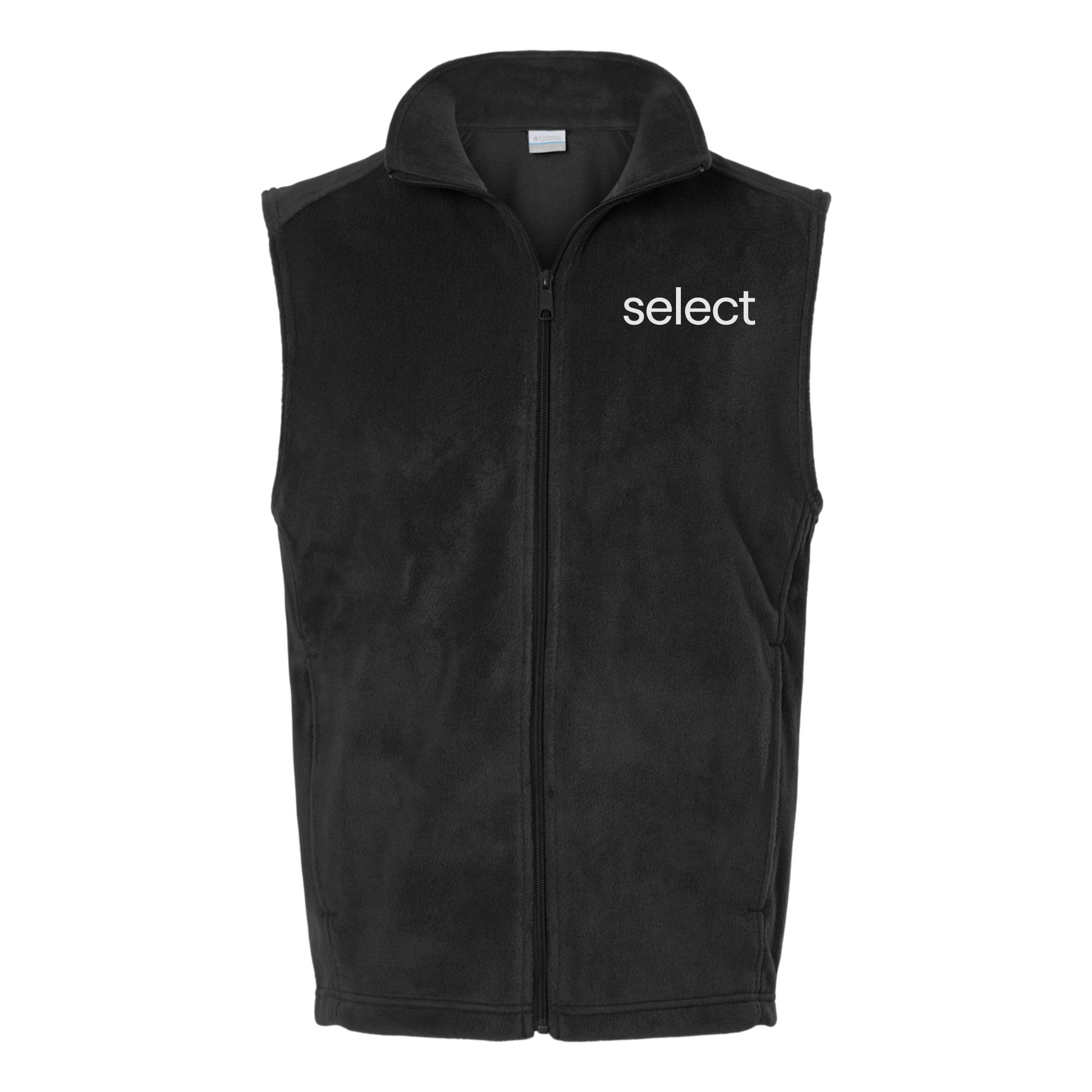meetselect-columbia-mens-fleece-vest-embroidery-leftchest-212488-black-flat-front