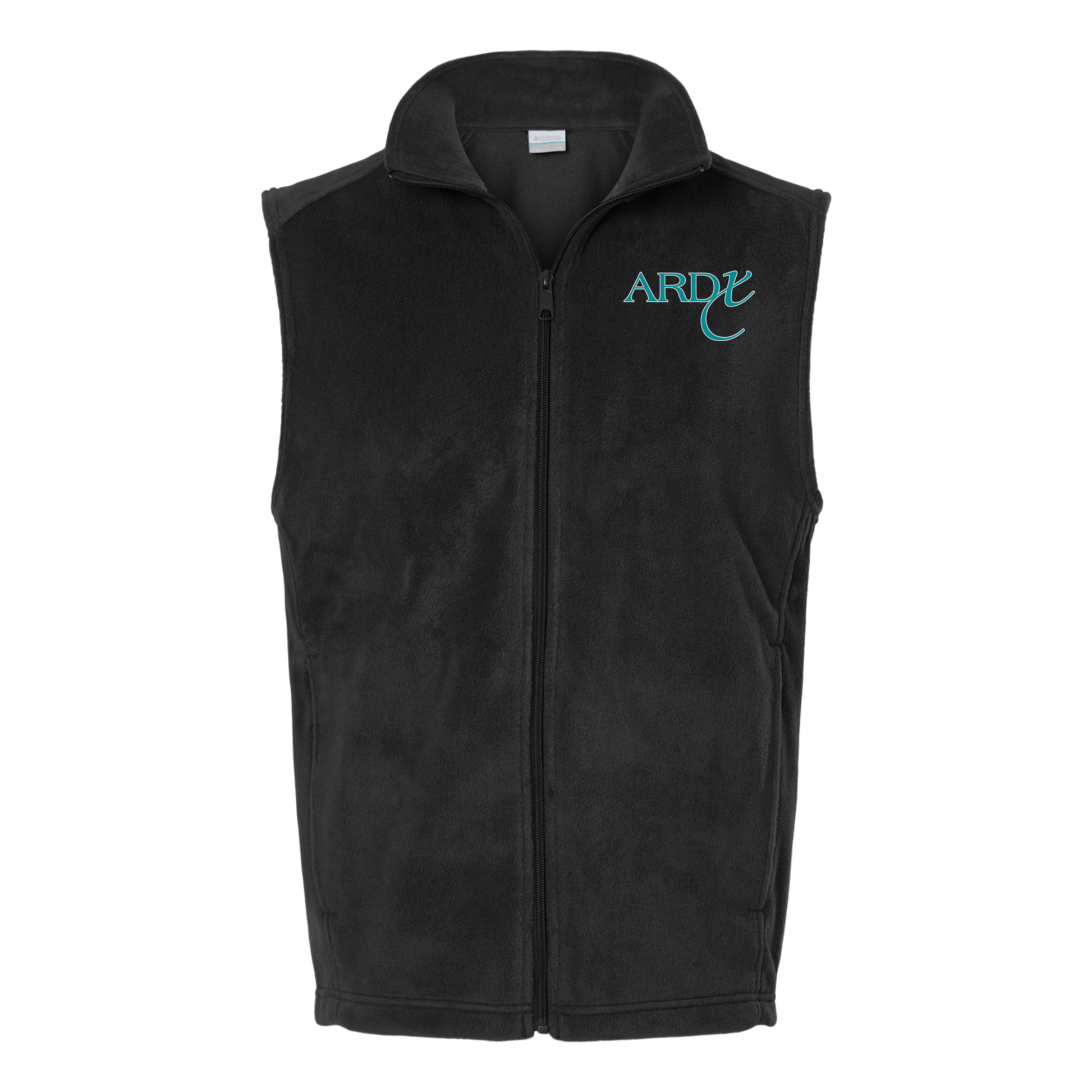 ardx-columbia-mens-fleece-vest-embroidery-leftchest-212488-black-flat-front