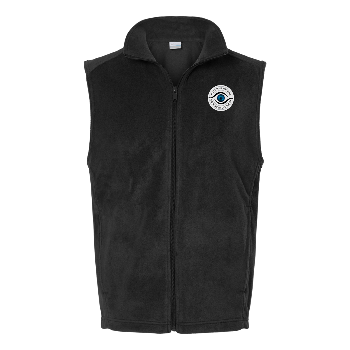 novaeyedocs-columbia-mens-fleece-vest-embroidery-leftchest-212488-black-flat-front