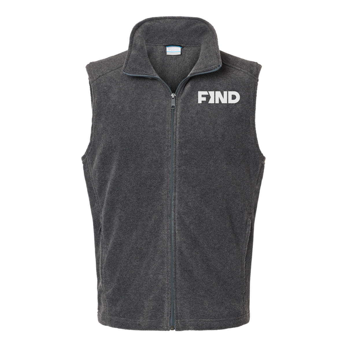 findrealestate-columbia-mens-fleece-vest-embroidery-leftchest-212488-charcoalheather-flat-front