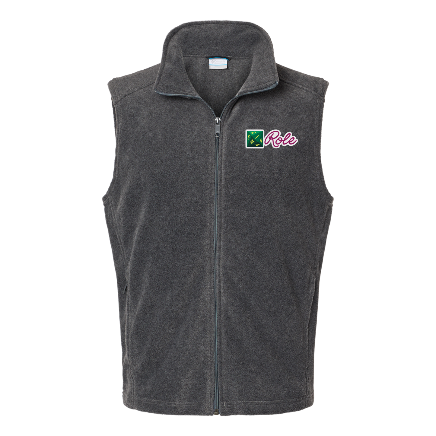 cinemarole-columbia-mens-fleece-vest-embroidery-leftchest-212488-charcoalheather-flat-front