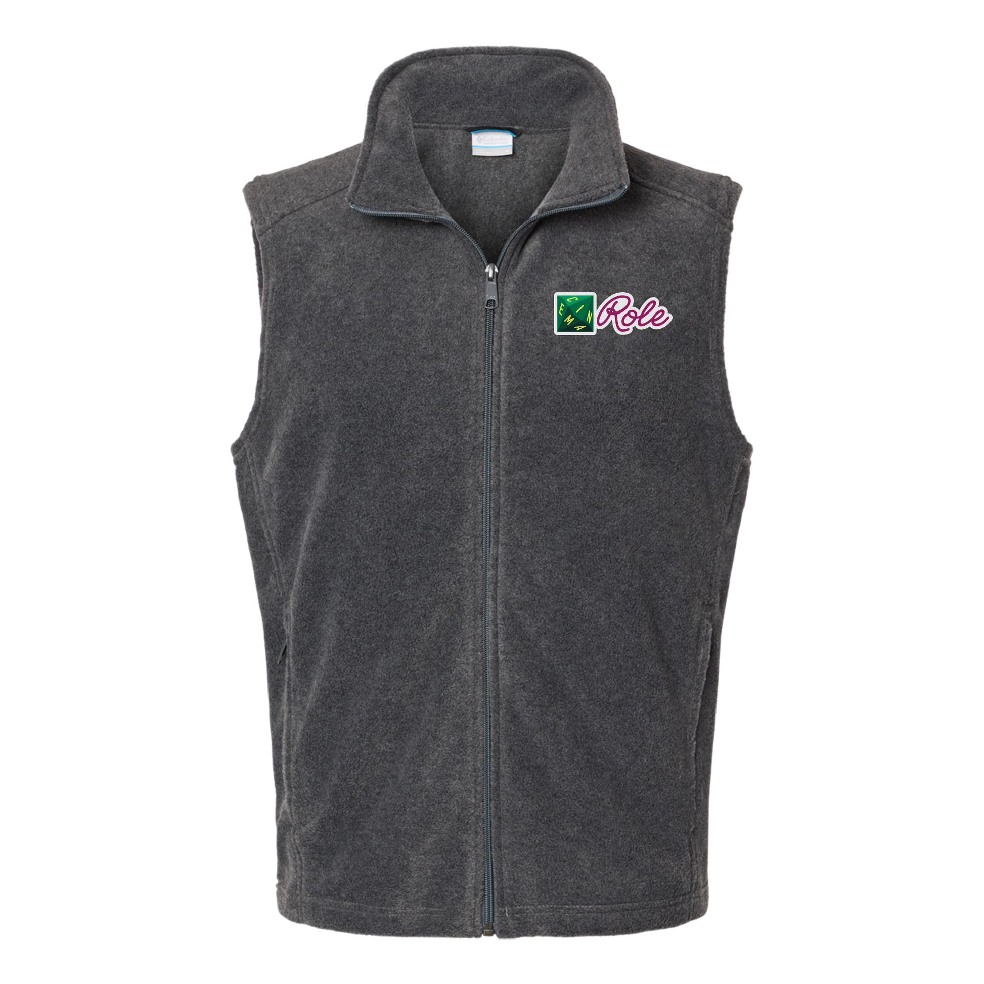 cinemarole-columbia-mens-fleece-vest-embroidery-leftchest-212488-charcoalheather-flat-front