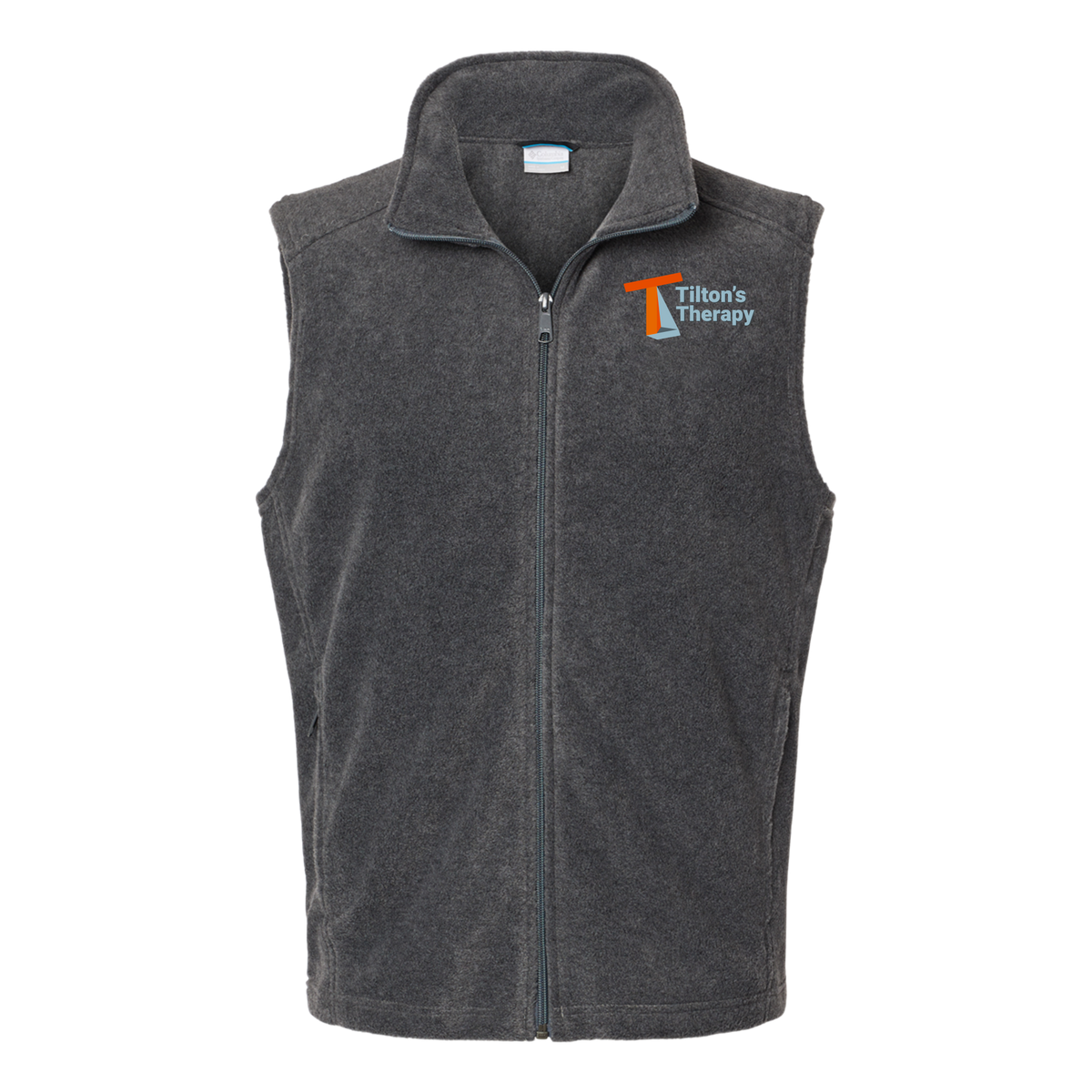 tiltonstherapy-columbia-mens-fleece-vest-embroidery-leftchest-212488-charcoalheather-flat-front