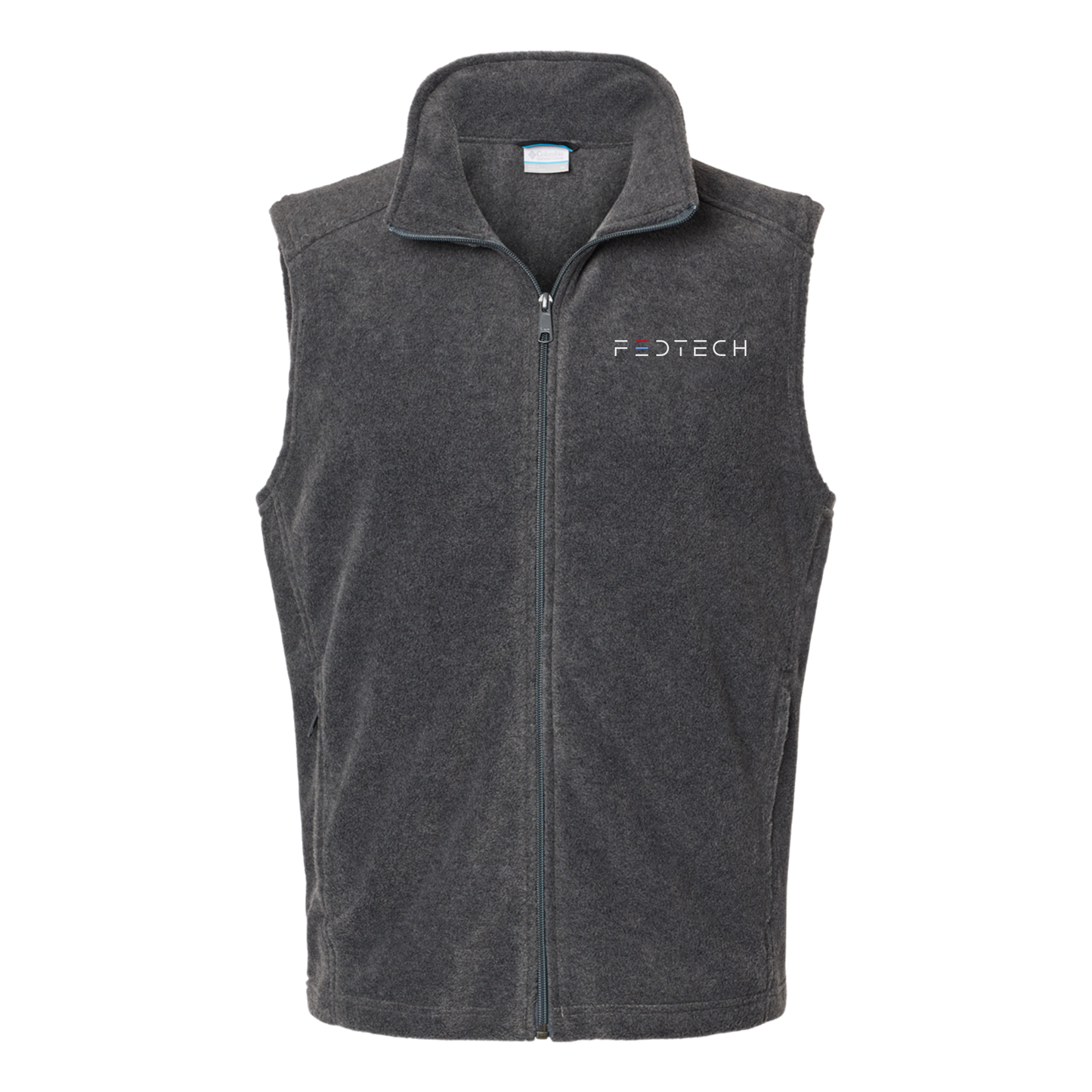 fedtech-columbia-mens-fleece-vest-embroidery-leftchest-212488-charcoalheather-flat-front